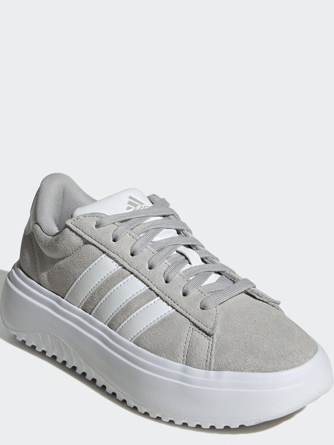 Grey suede adidas on sale women's