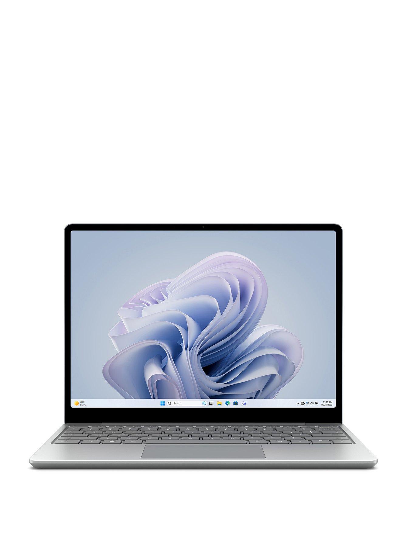 Image 1 of 8 of Microsoft Surface Laptop Go 3,&nbsp;12.4in PixelSense&nbsp;Touchscreen, Intel Core i5, 16GB RAM, 256GB SSD - Platinum
