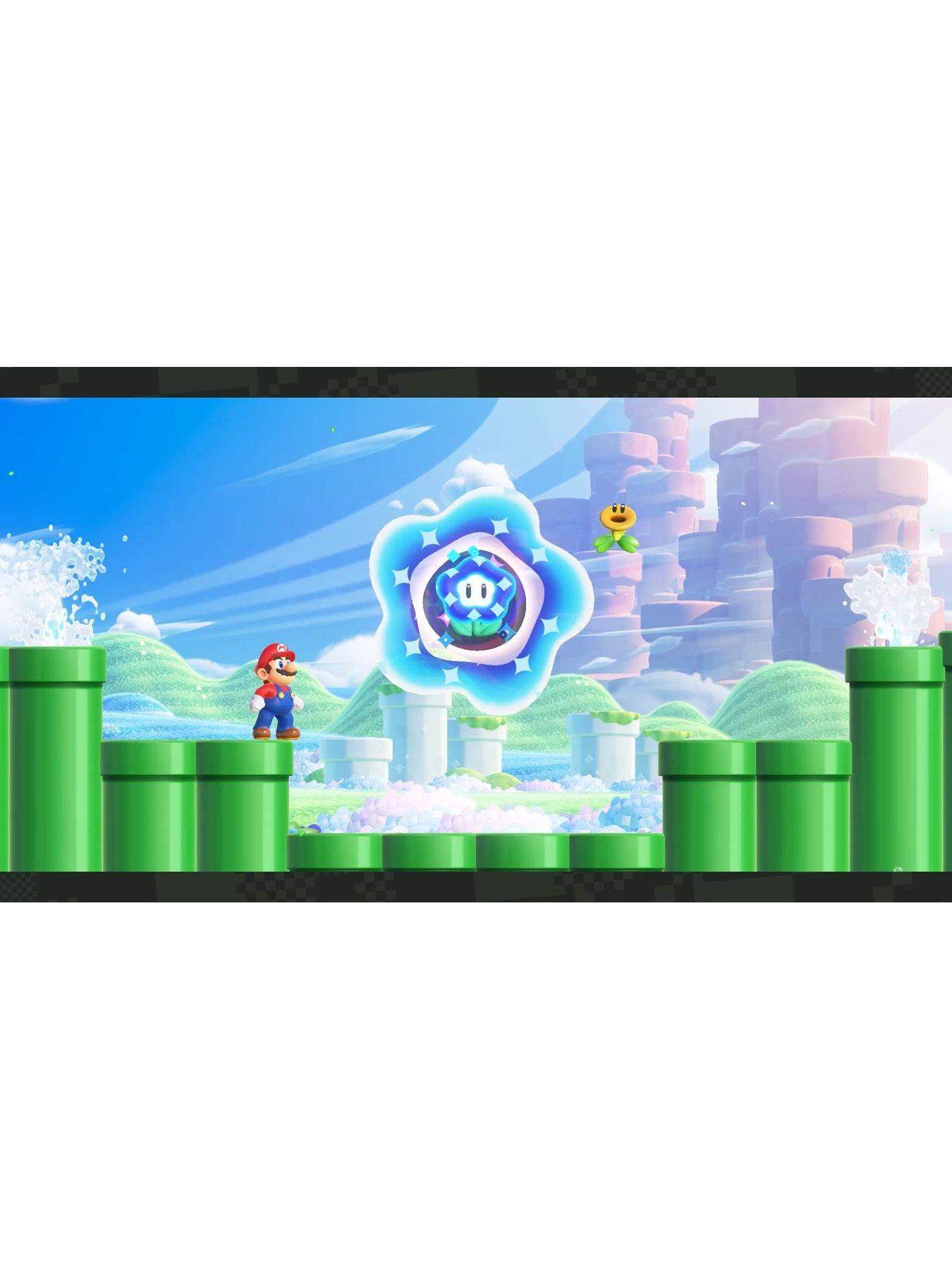  image of nintendo-switch-oled-neon-blueneon-red-console-amp-super-mario-bros-wonder