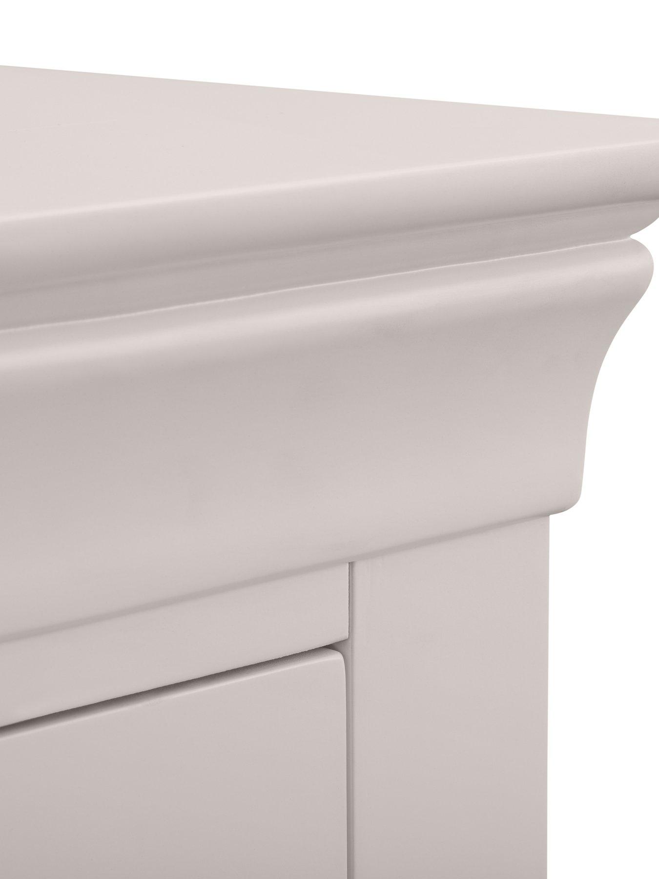  image of julian-bowen-clermont-32-drawer-chest-light-grey