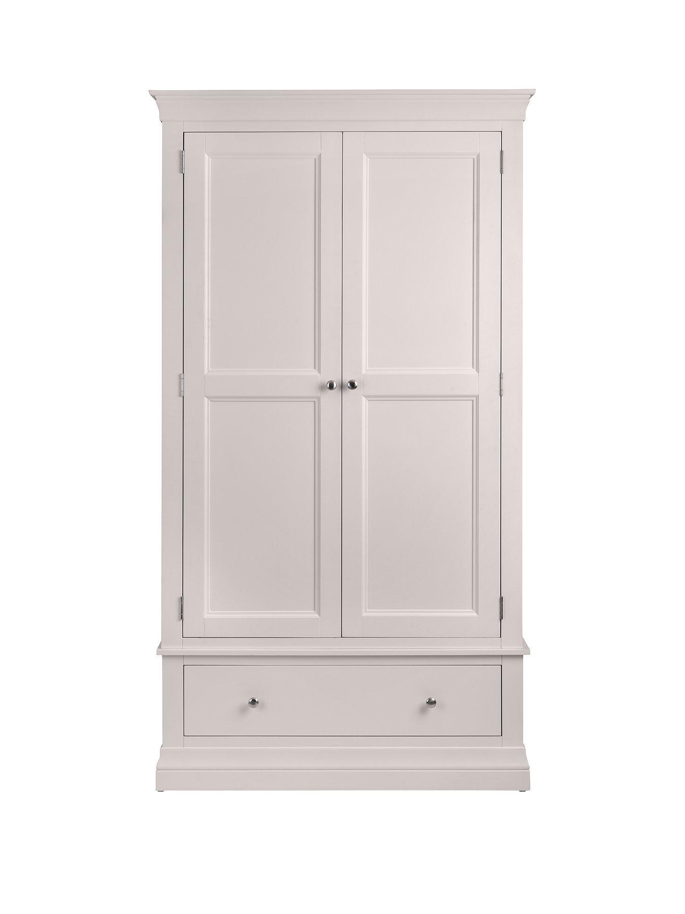 image of julian-bowen-clermont-2-door-1-drawer-wardrobe