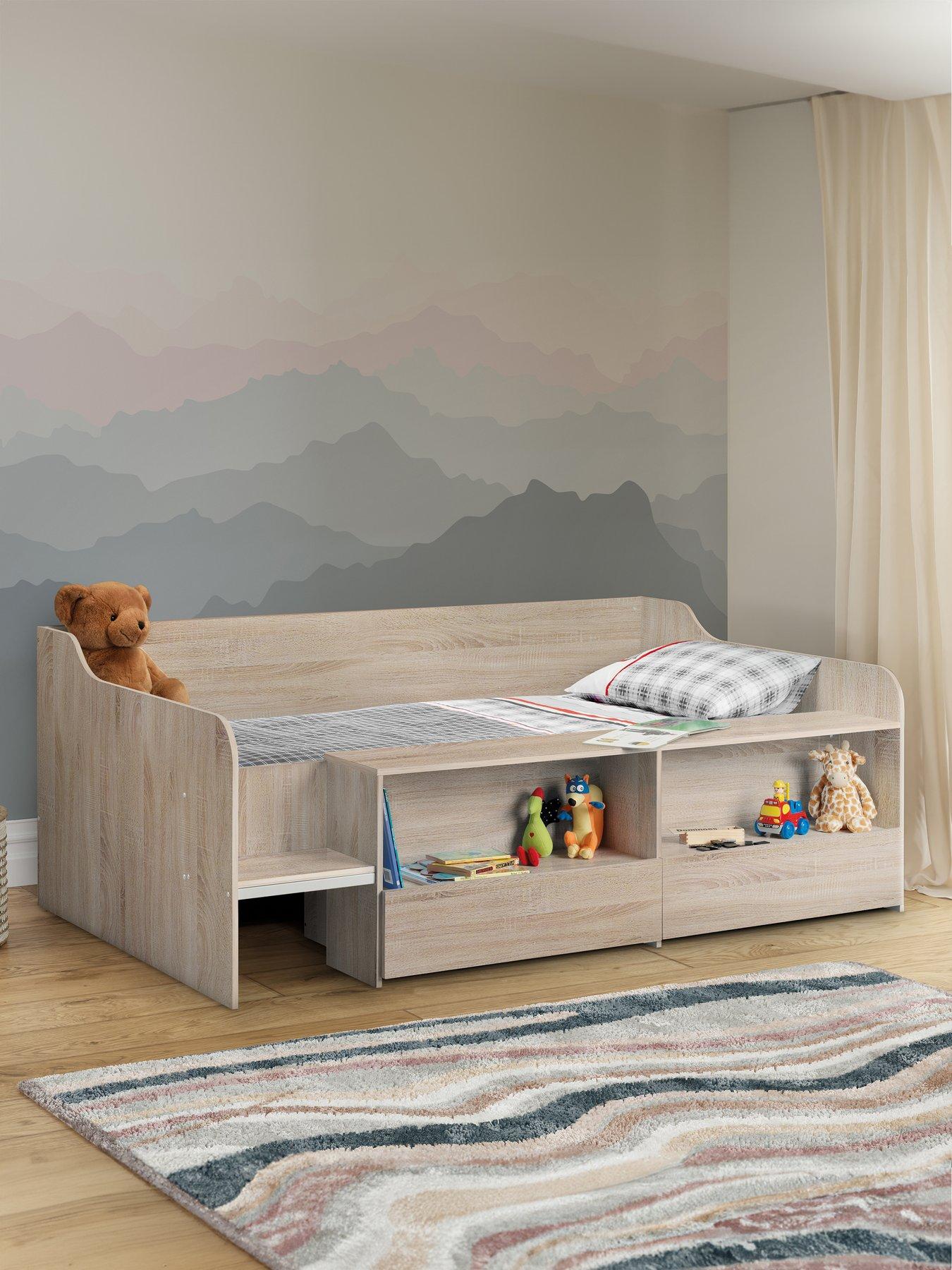 Julian bowen riley bunk bed online with shelves and storage