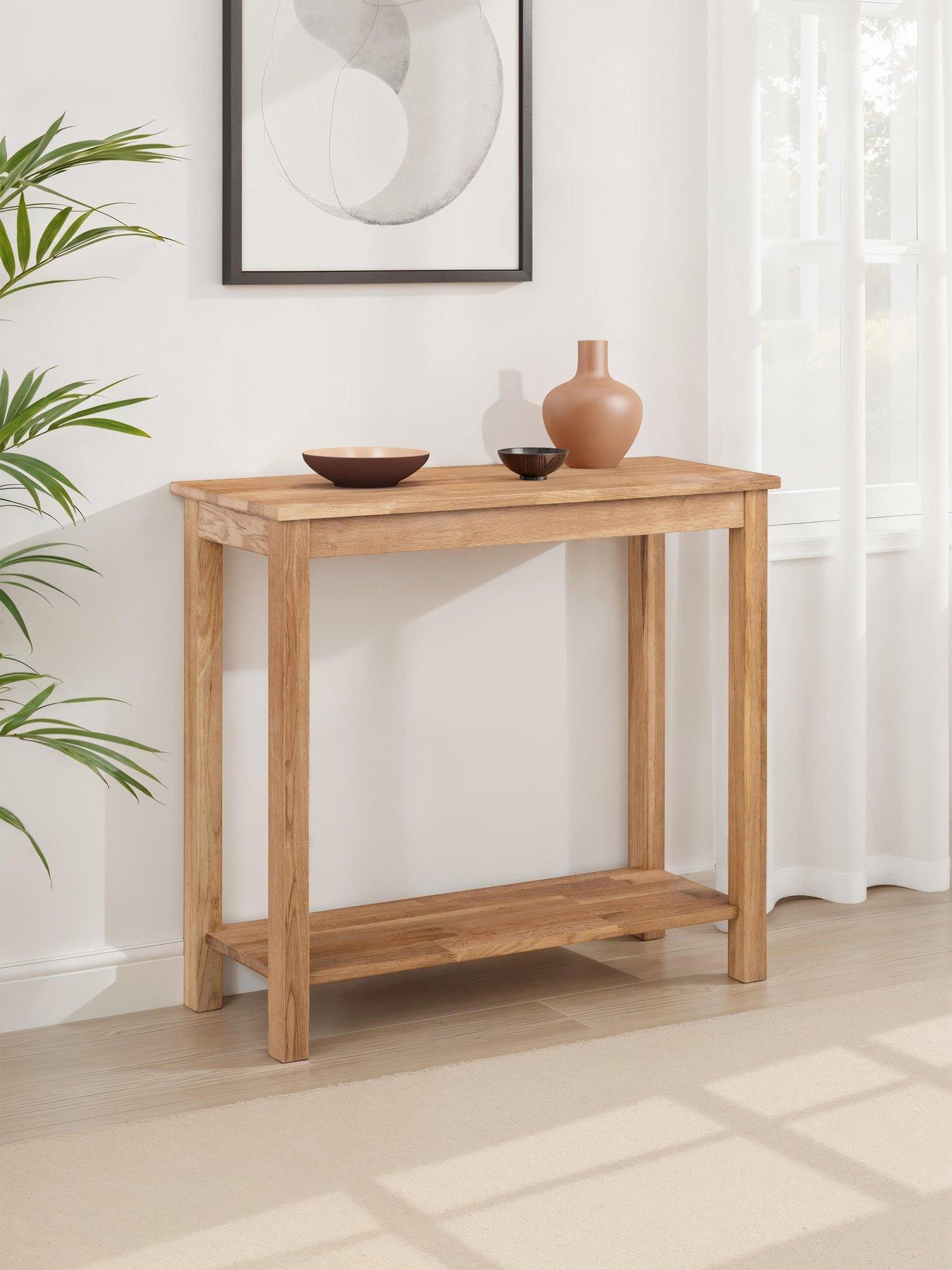Julian Bowen Coxmoor Solid Oak Console Table
