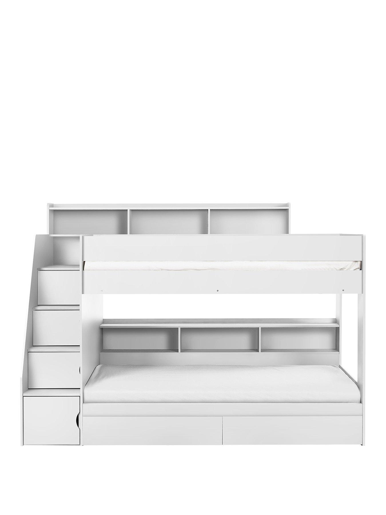 Julian Bowen Camelot Staircase Bunk Bed White