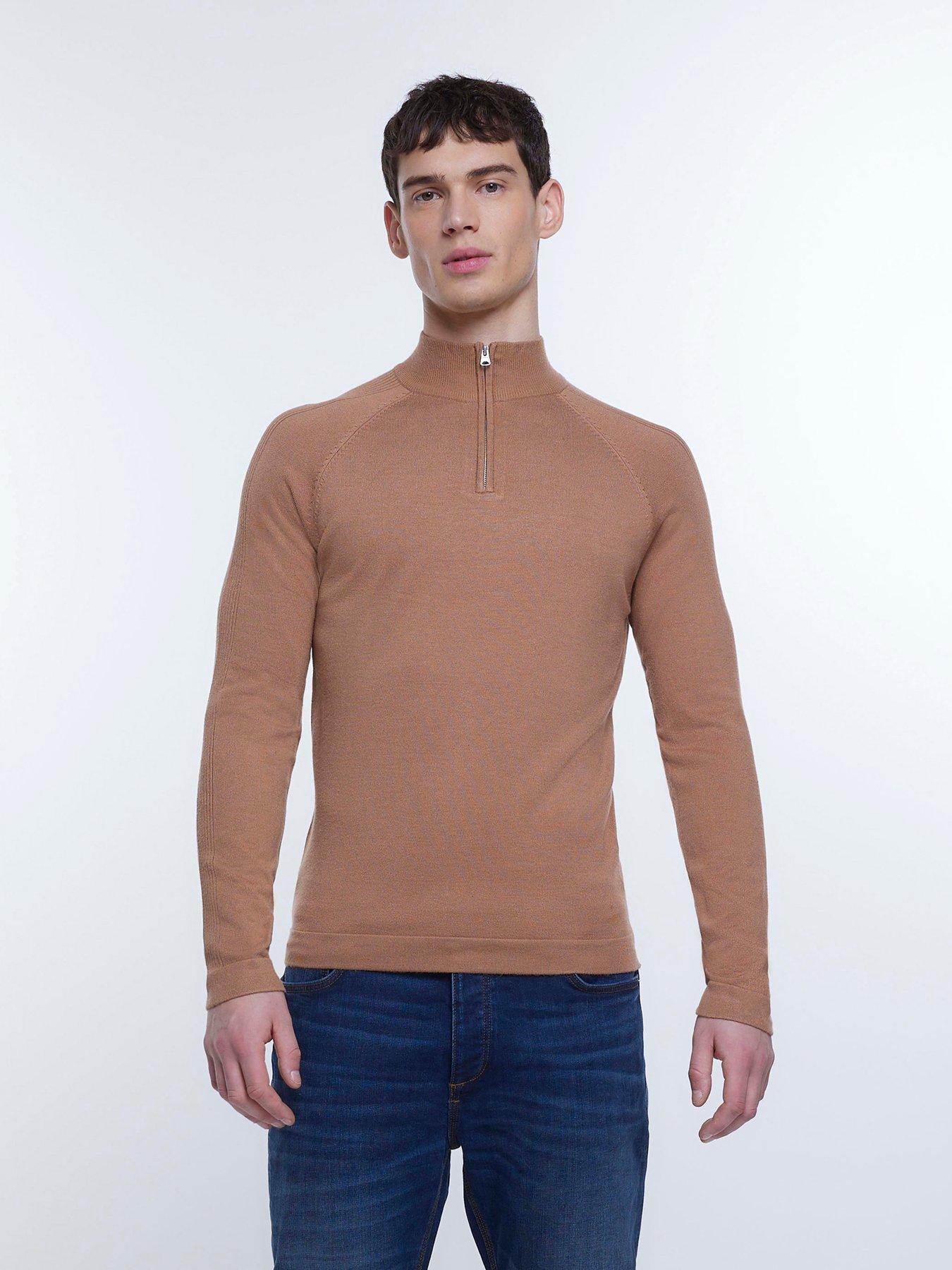 Slim fit half deals zip jumper