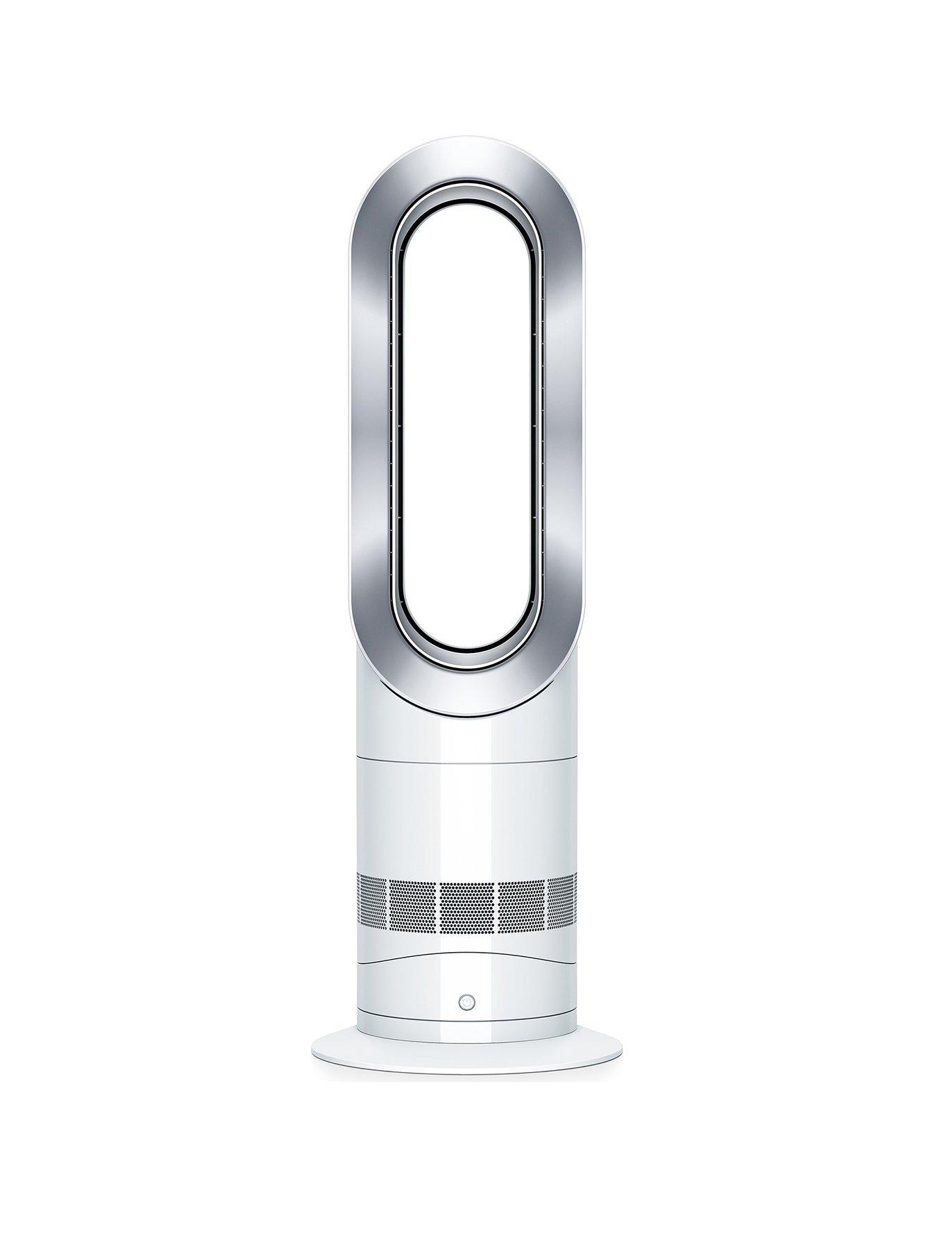 Image 1 of 6 of Dyson Hot+Cool Jet Focus AM09 Cooling Fan and Heater - White &amp; Nickel