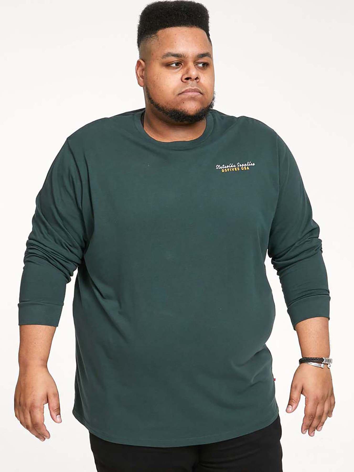 D555 Front And Back Printed T-Shirt - Green