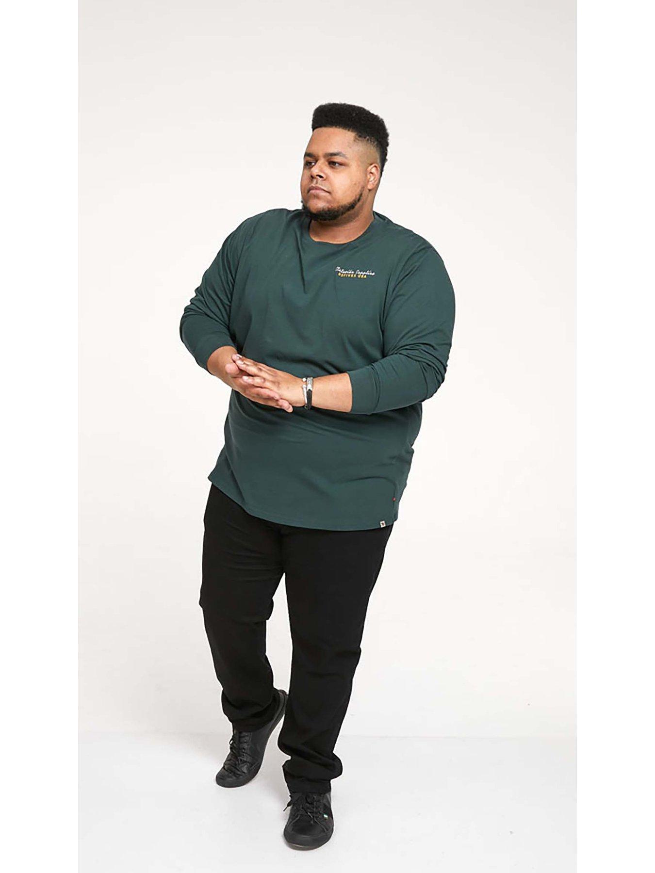 Image 6 of 6 of D555 Front And Back Printed T-Shirt - Green