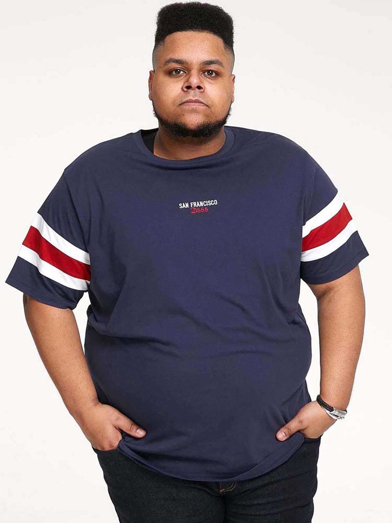 D555 San Francisco Chest Embroidery T-Shirt - Navy