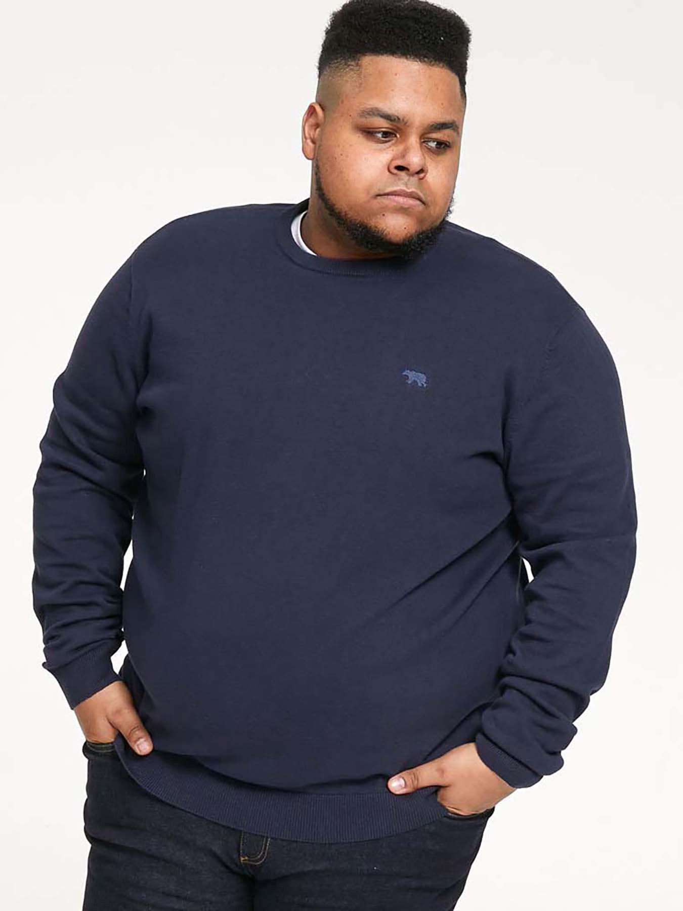 undefined Basic Navy Crew Neck Sweater