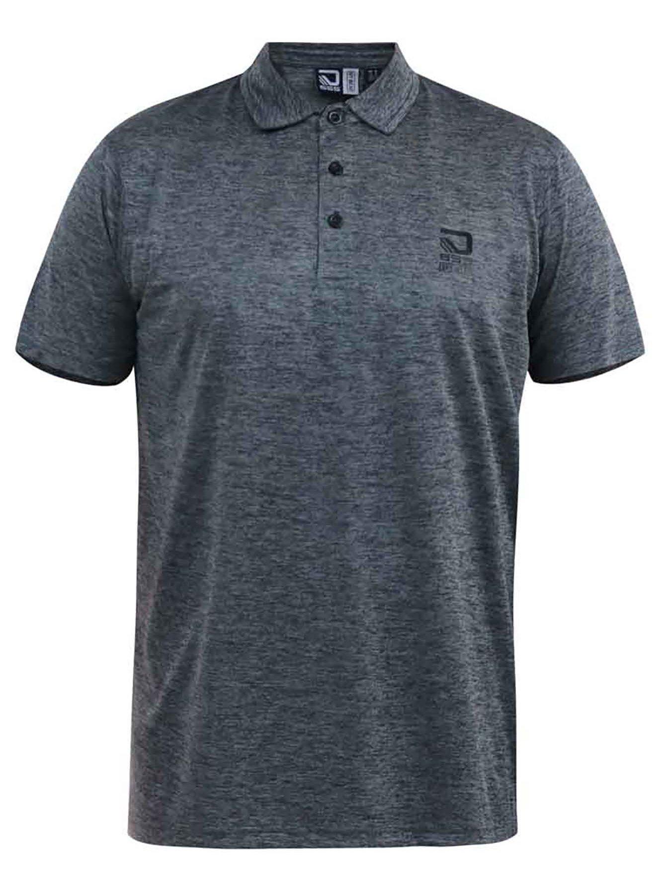 Image 4 of 5 of D555 Dry Wear Open Cuff Polo Shirt - Grey