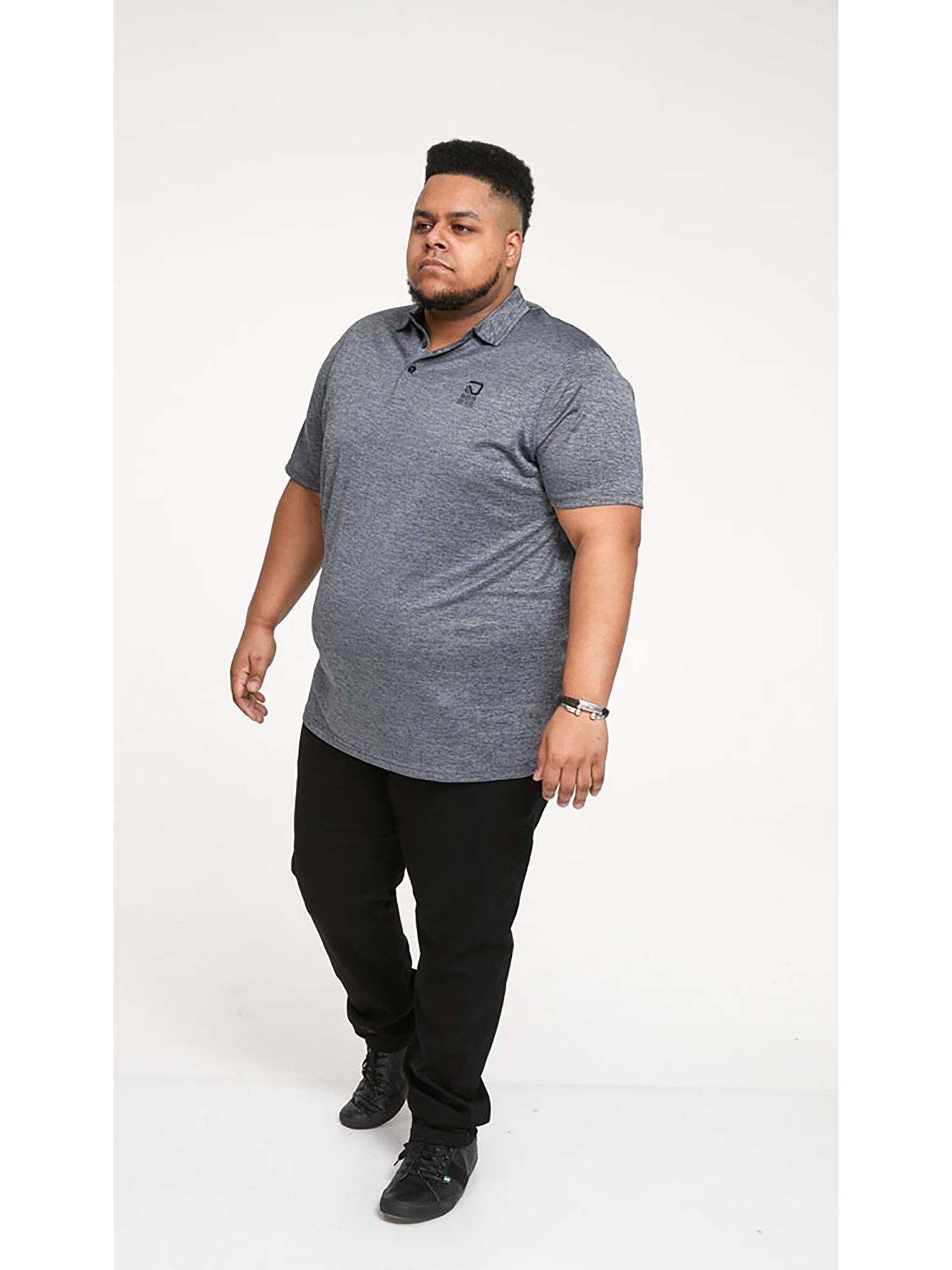 Image 5 of 5 of D555 Dry Wear Open Cuff Polo Shirt - Grey