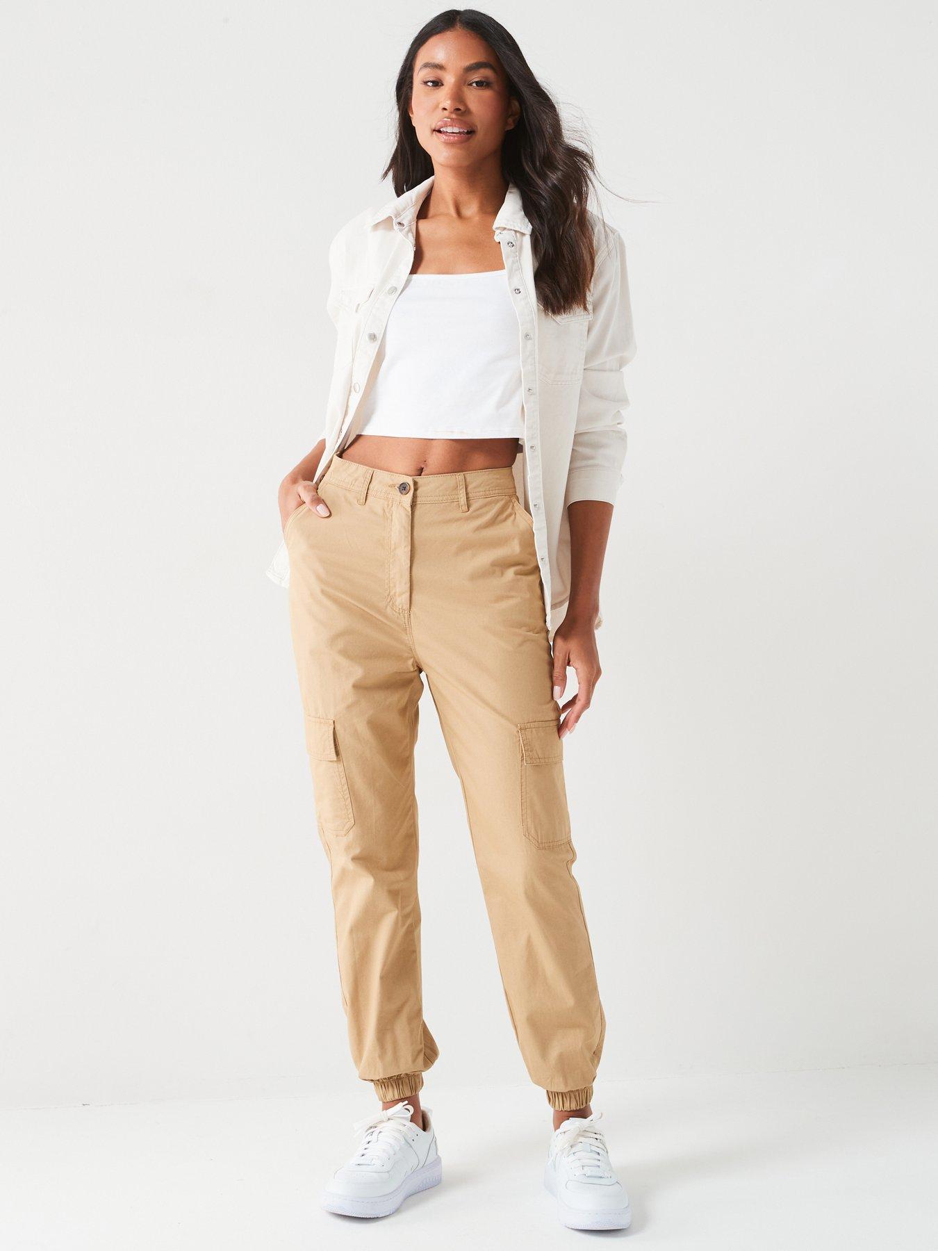 Image 3 of 6 of Everyday Cotton Cargo Jogger - Beige