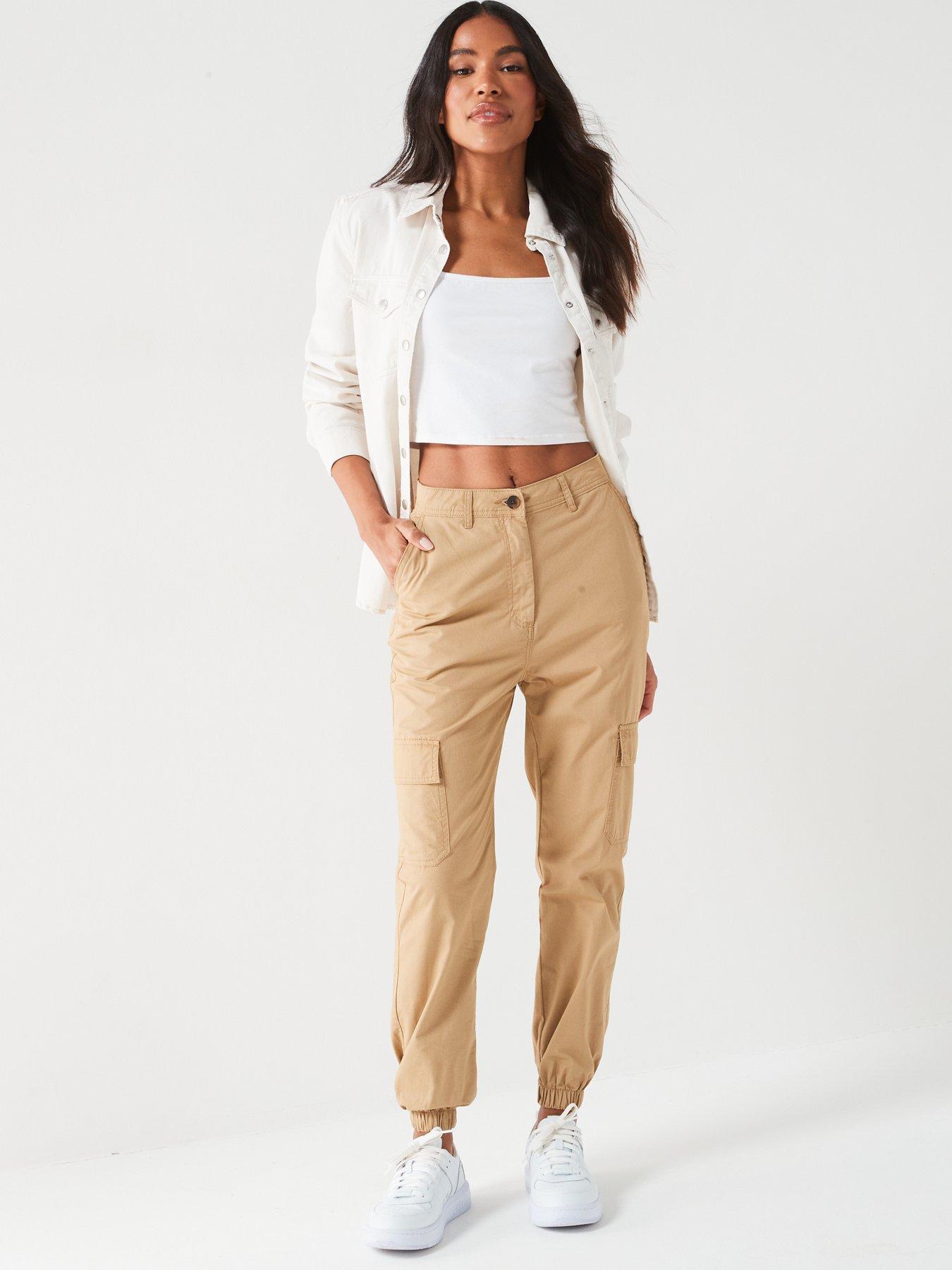Image 4 of 6 of Everyday Cotton Cargo Jogger - Beige