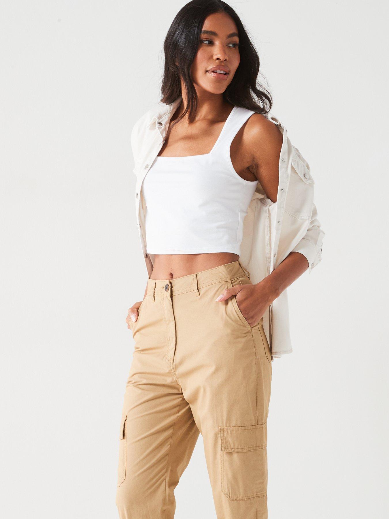 Image 5 of 6 of Everyday Cotton Cargo Jogger - Beige