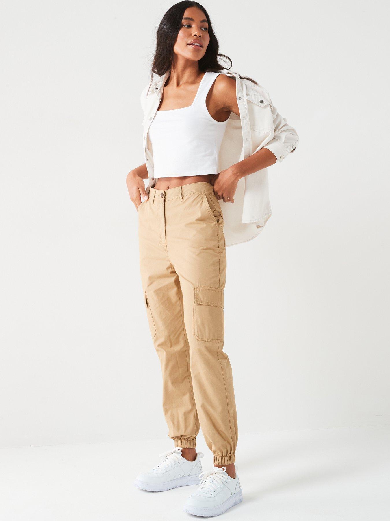 Image 6 of 6 of Everyday Cotton Cargo Jogger - Beige