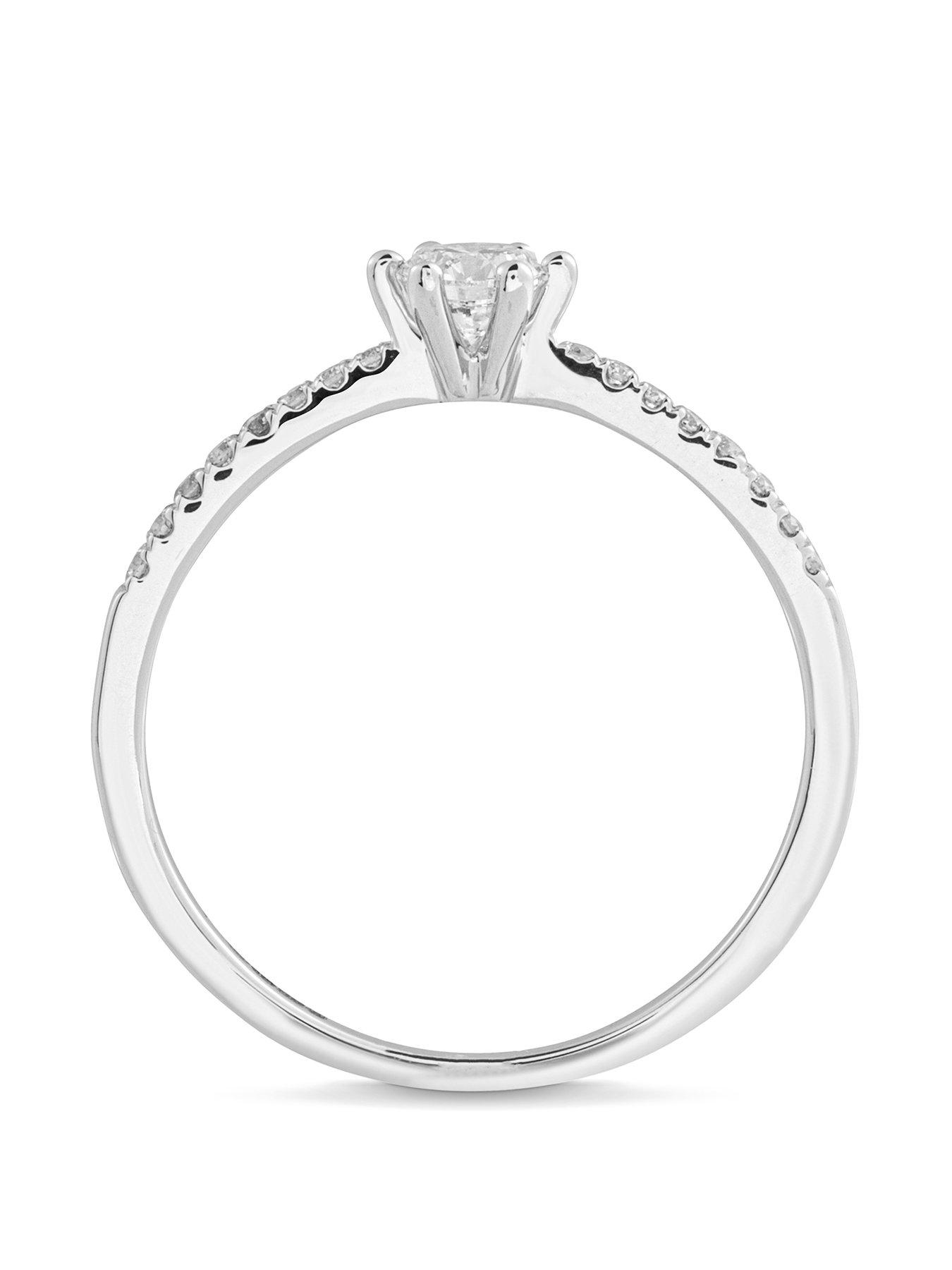  image of love-diamond-rhea-9ct-white-gold-lab-grown-033ct-g-vs-diamond-ring