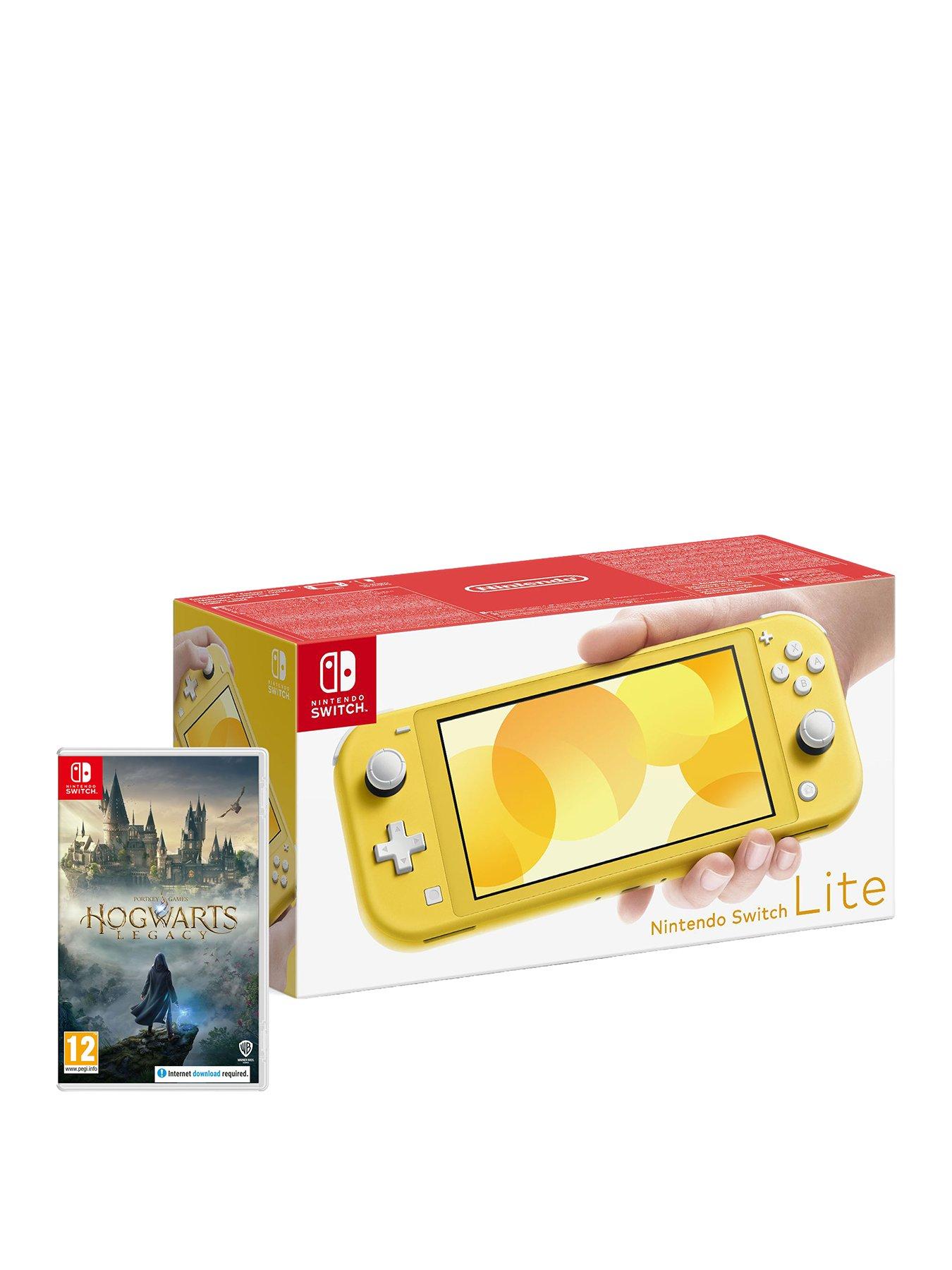 Nintendo Switch Lite Yellow Console with Hogwarts Legacy