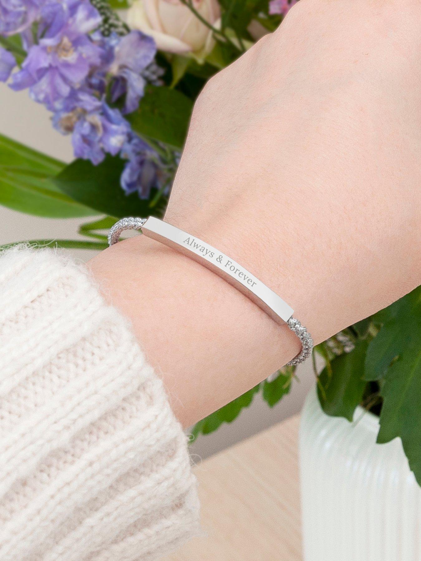 Image 2 of 5 of Treat Republic Personalised Silver Identity Rope Bracelet