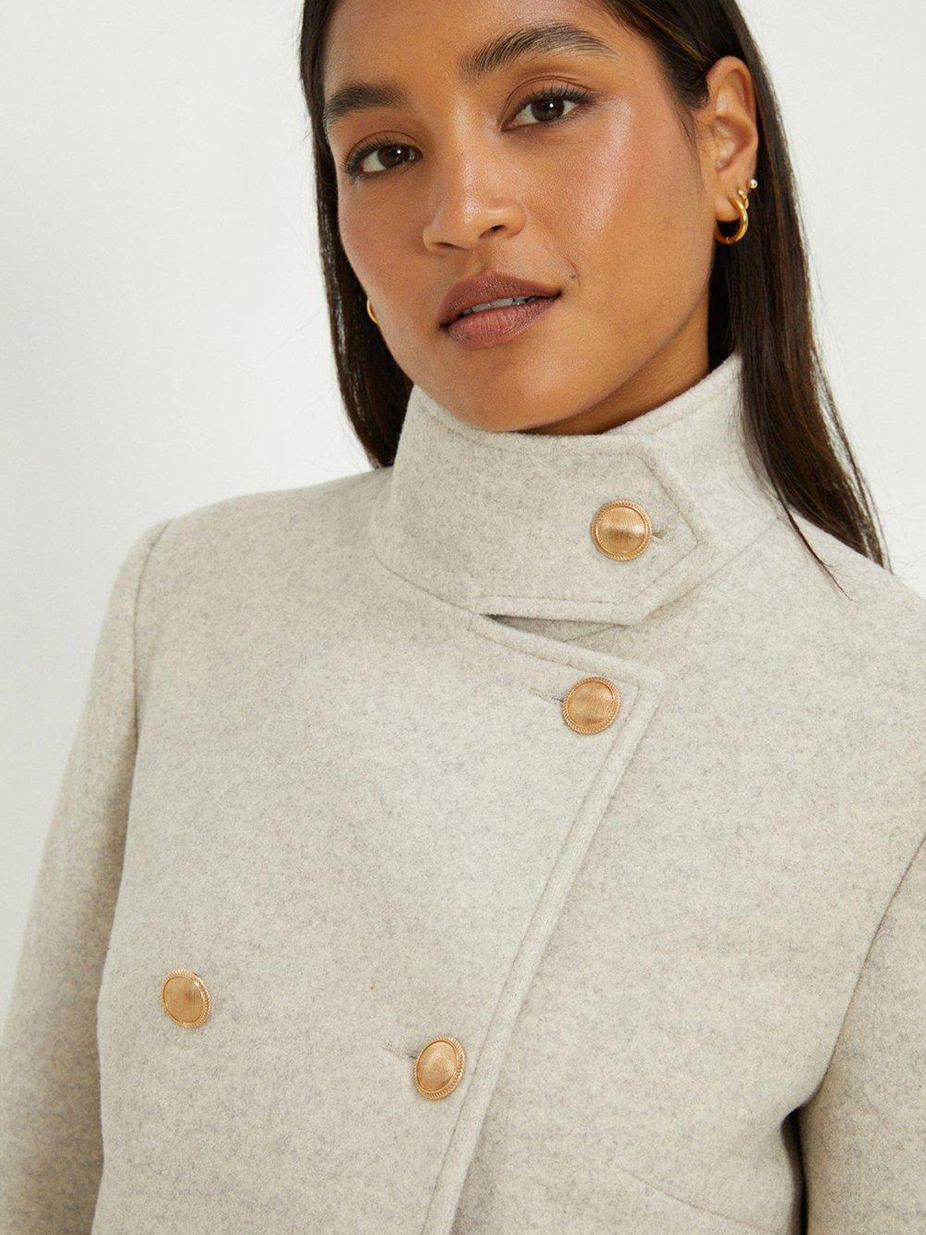 Dorothy perkins clearance funnel neck coat