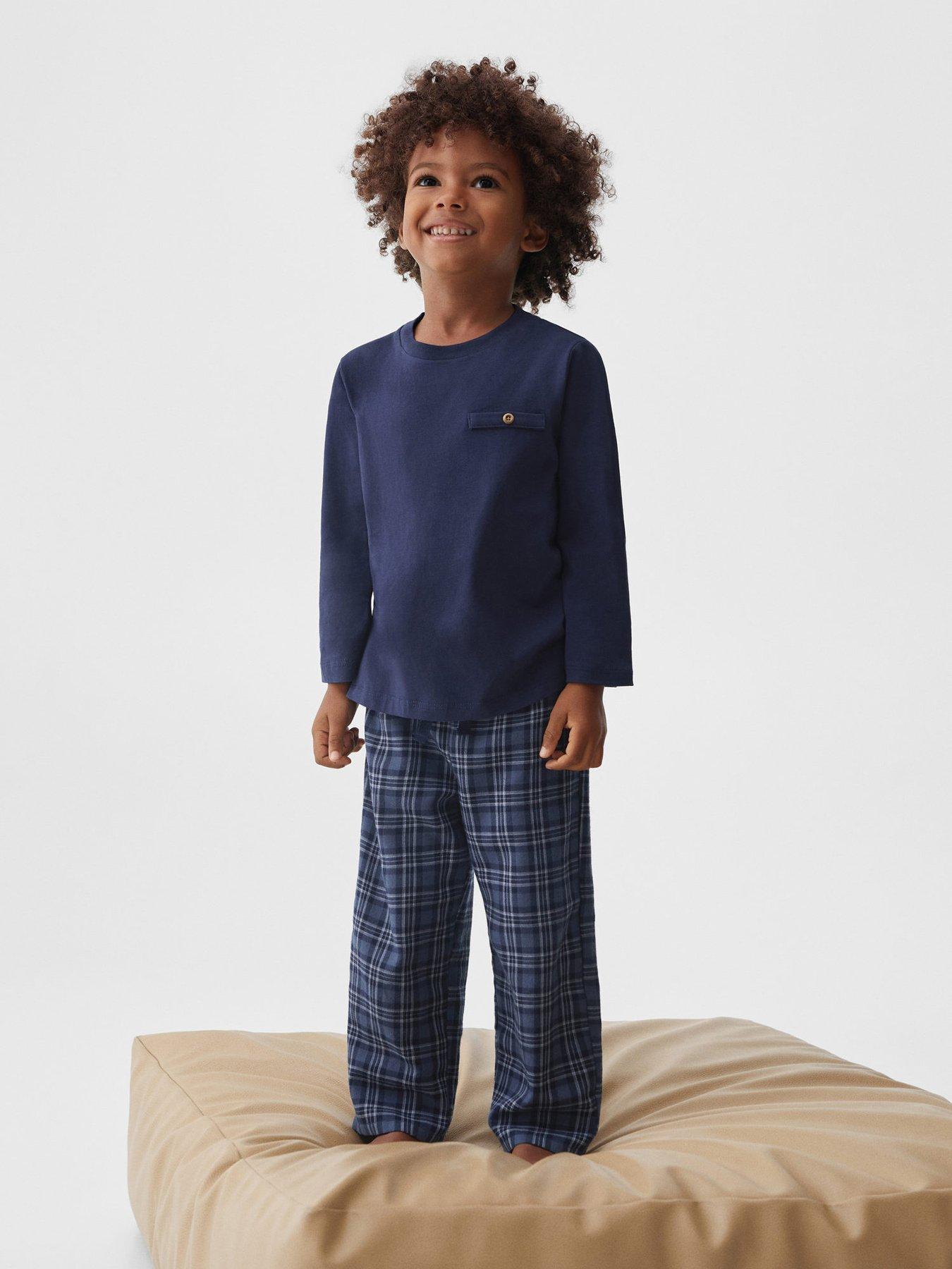 Boys 2024 checked pajamas