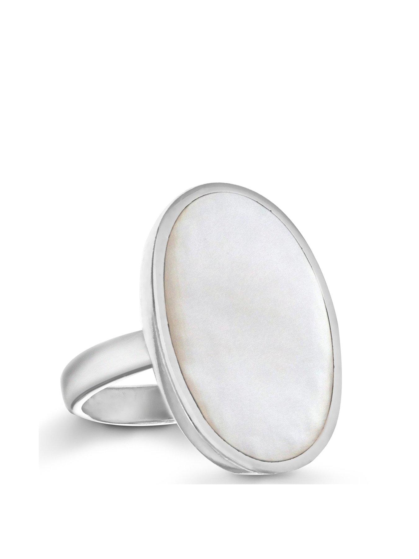 the-love-collection-sterling-silver-white-mother-of-pearl-15mm-x-20mm-oval-split-shoulder-ring