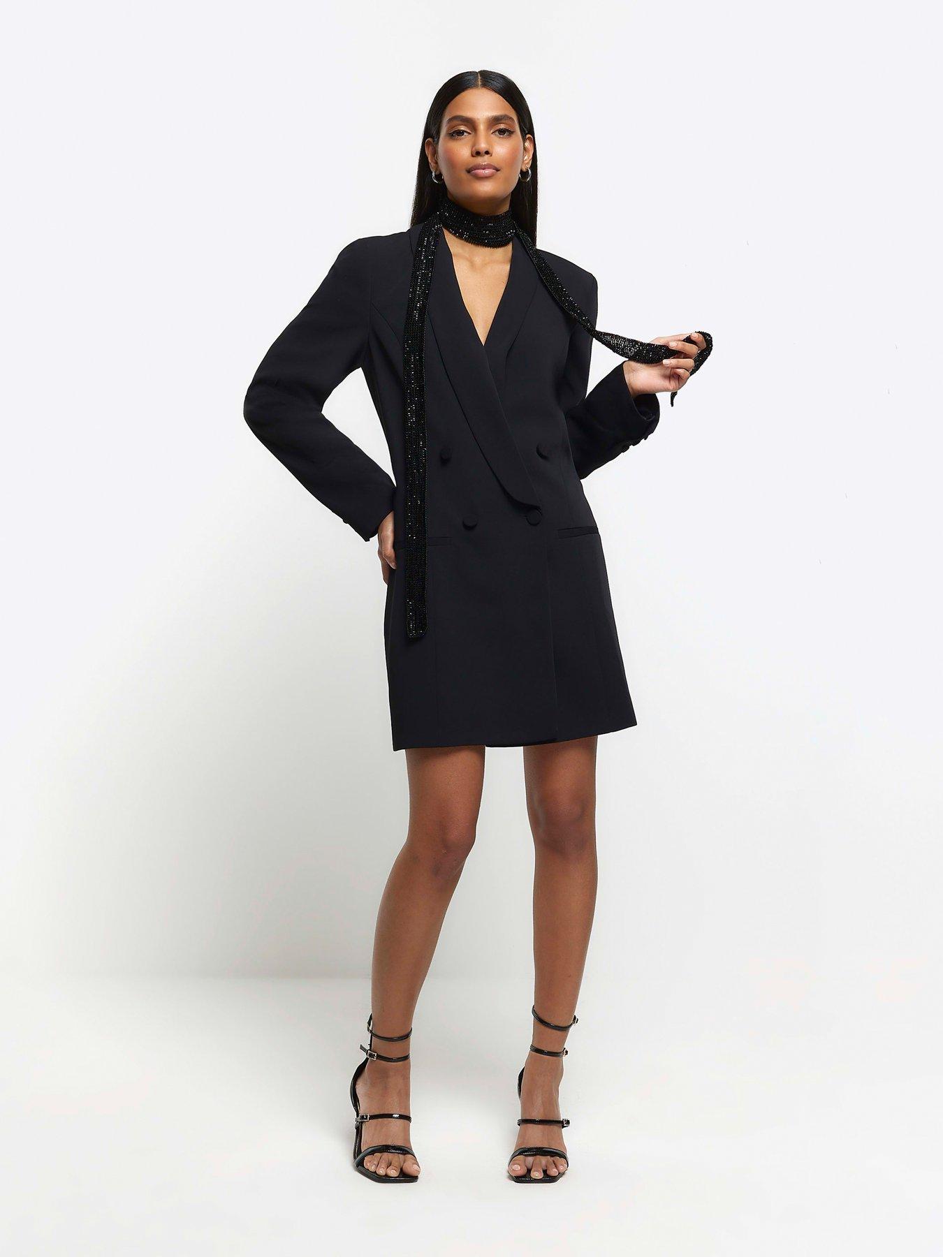 River island longline blazer clearance