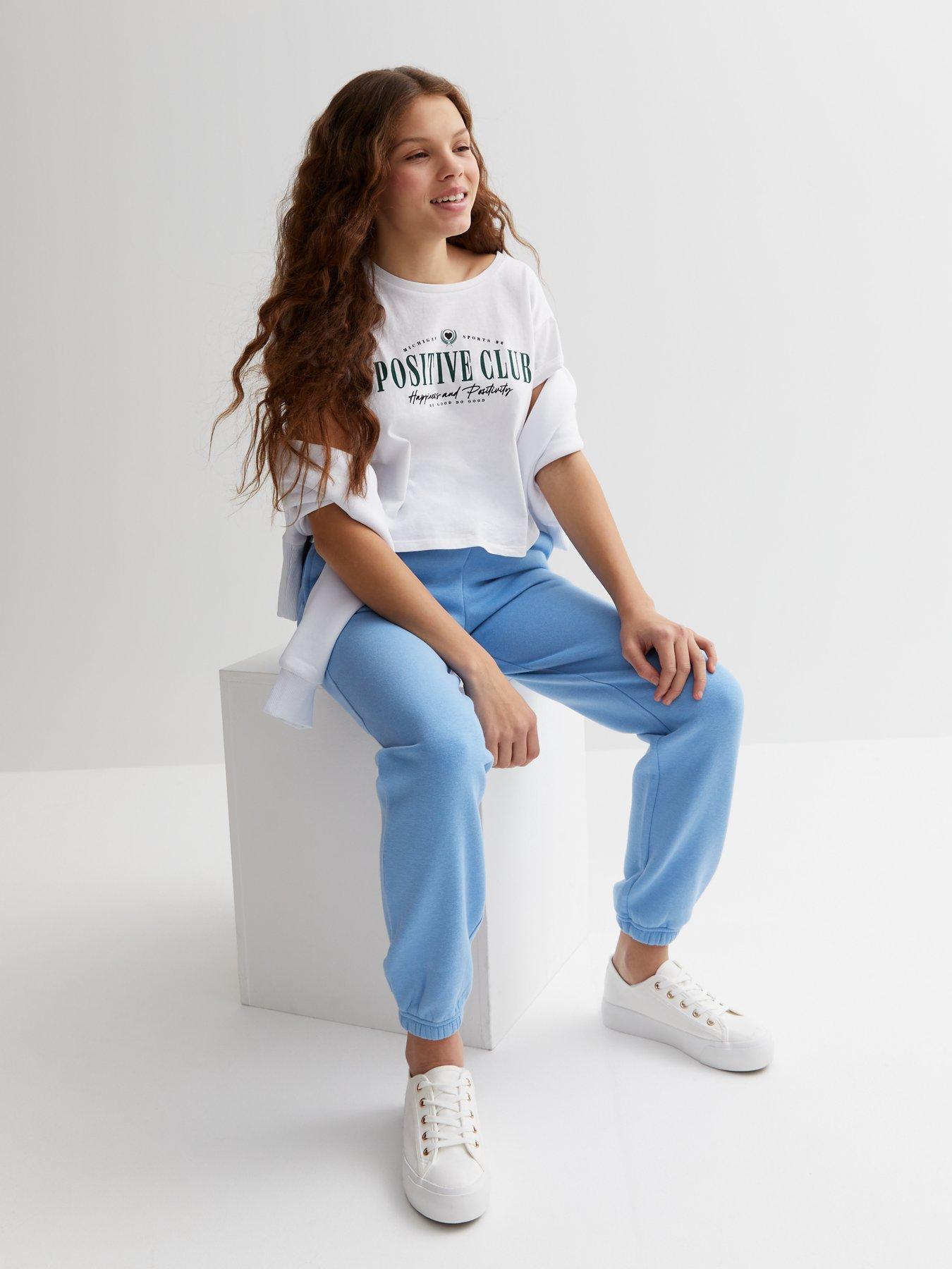 Blue best sale cuffed joggers