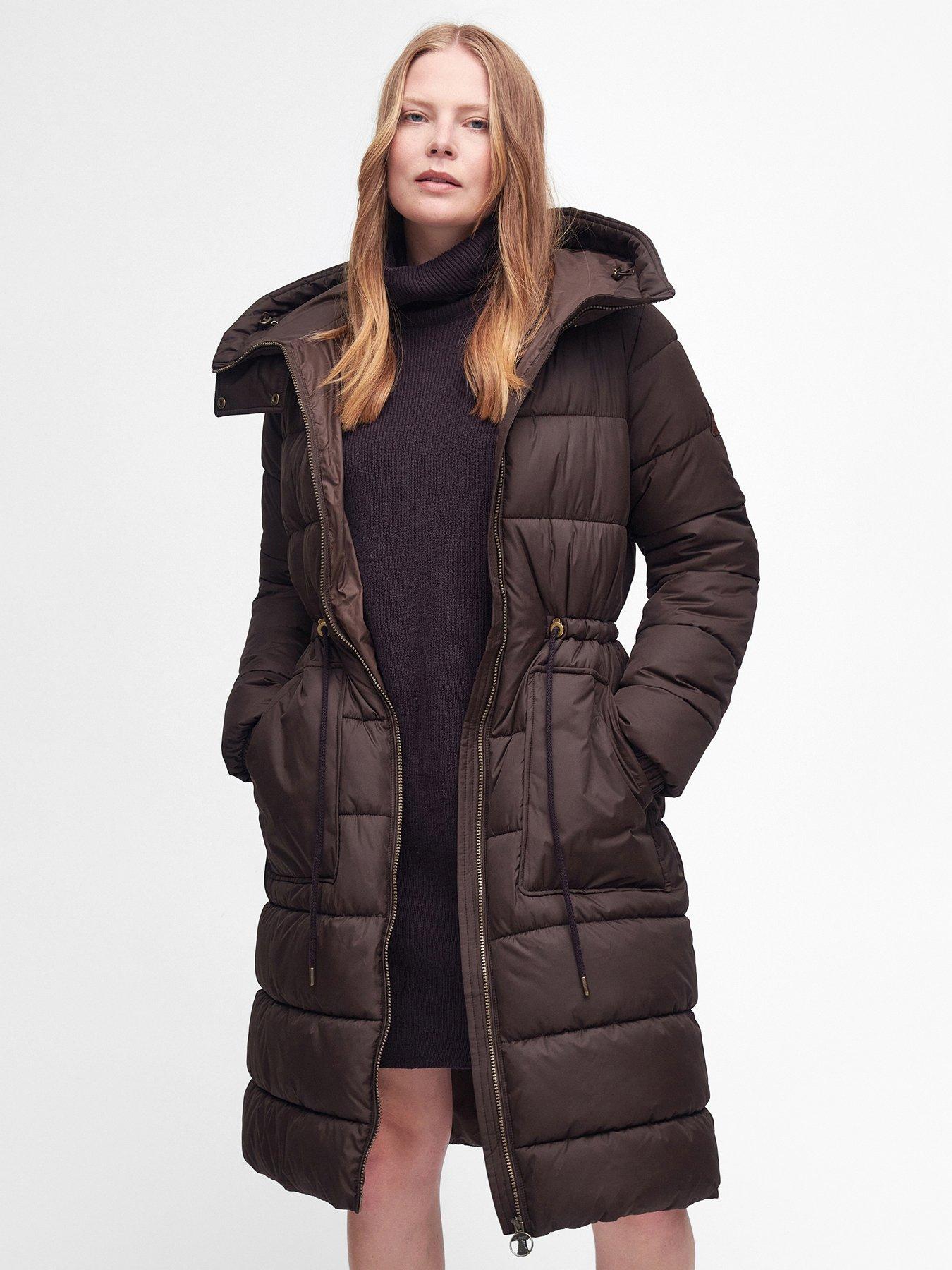 Barbour Mayfield Quilted Coat - Brown | littlewoods.com