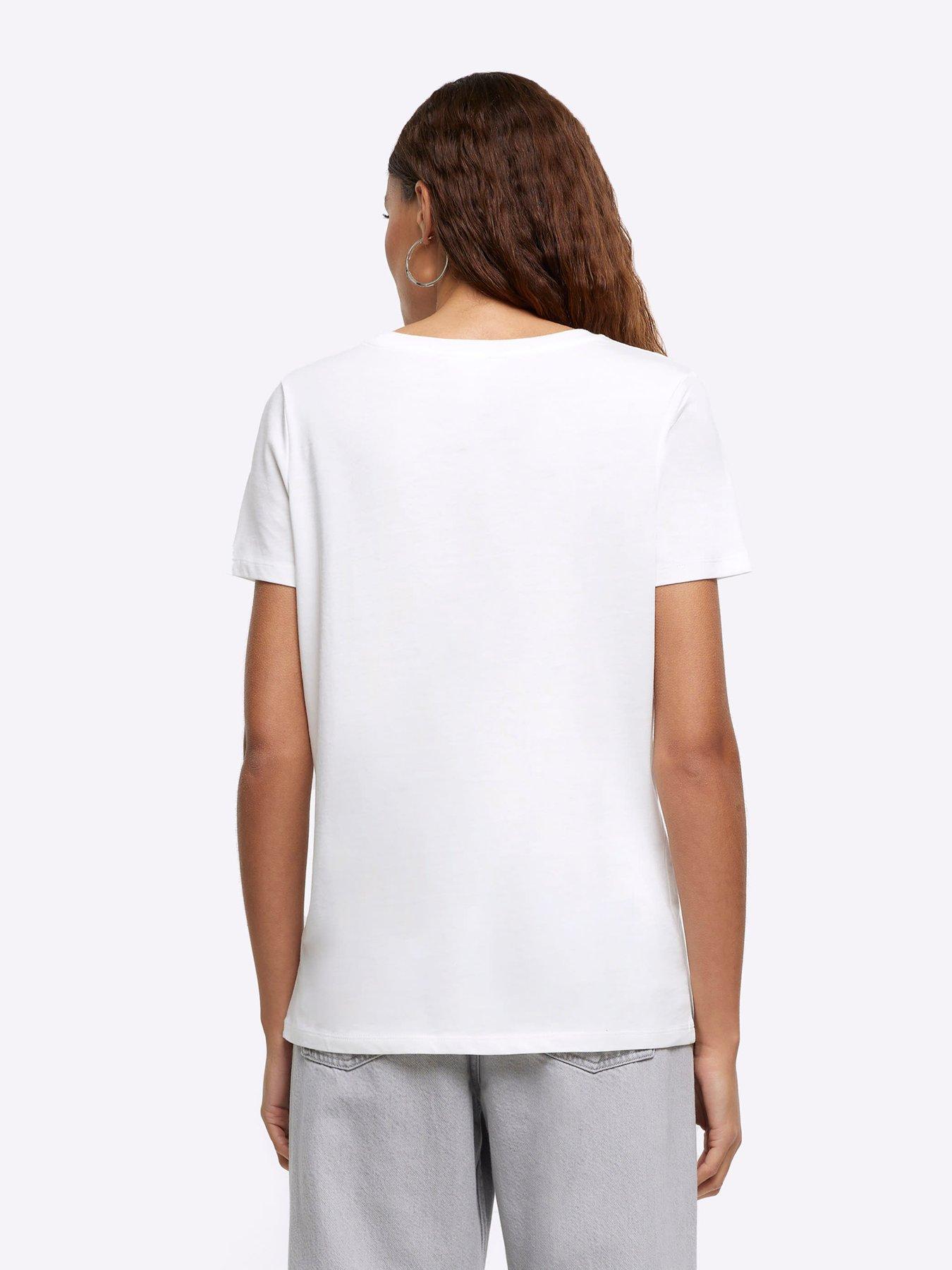 Plain white t outlet shirt river island