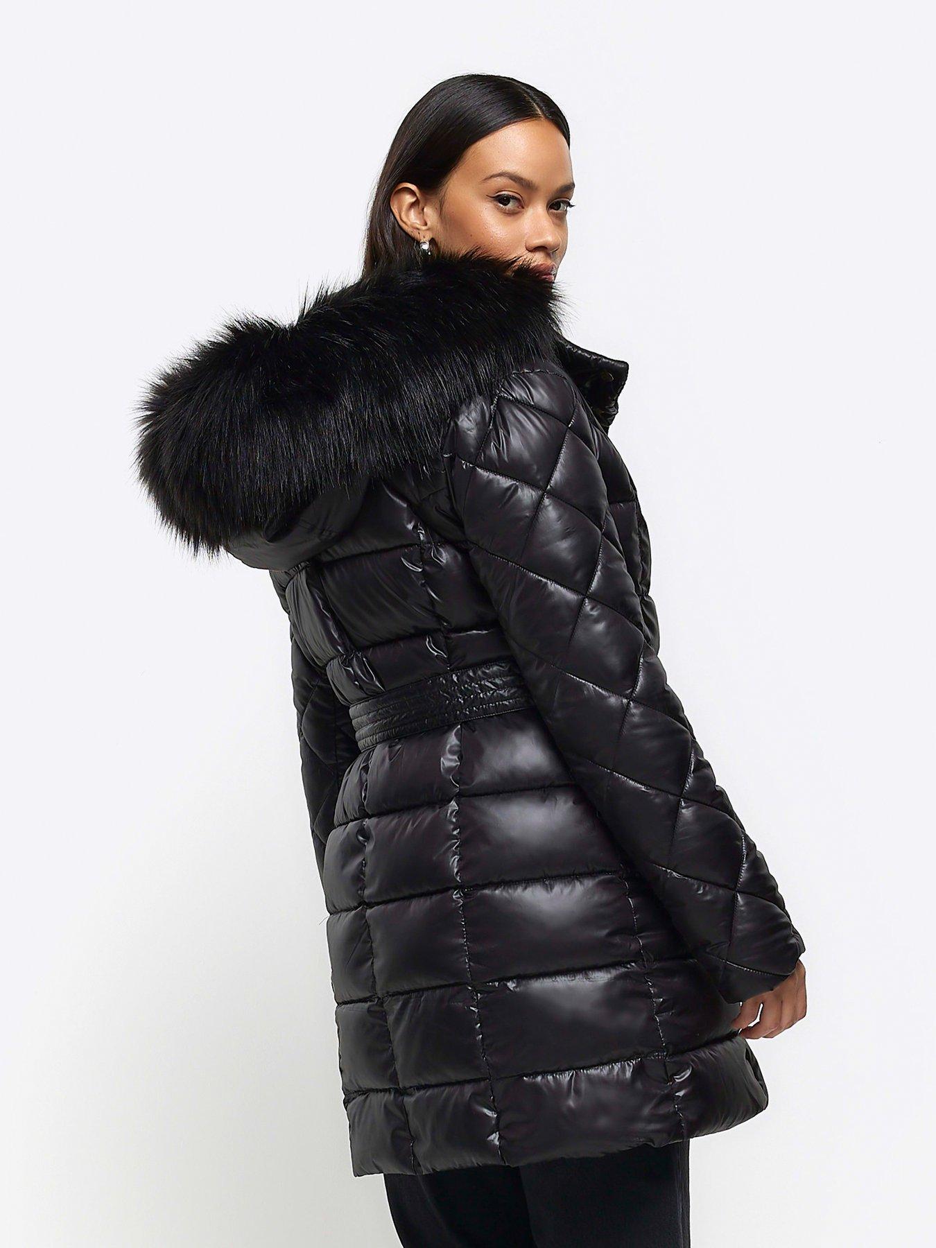 River island hot sale quilted coat