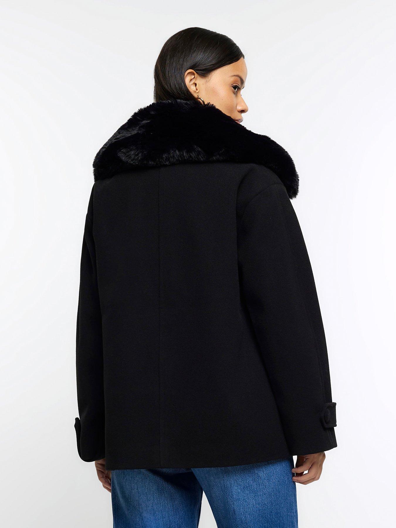 Funnel neck swing on sale coat