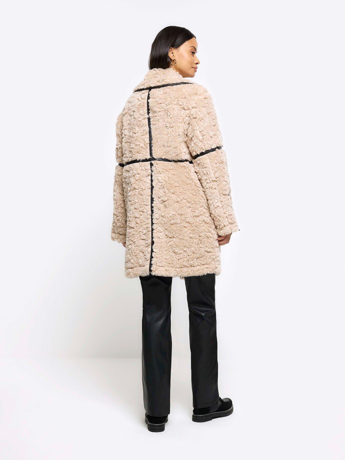 Borg biker jacket womens online