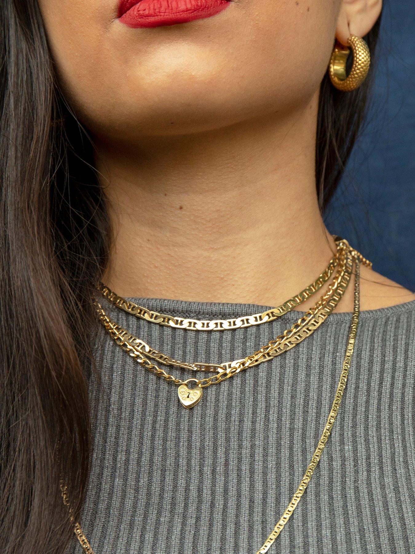 Seol + Gold sterling silver 20-22 length curb chain necklace