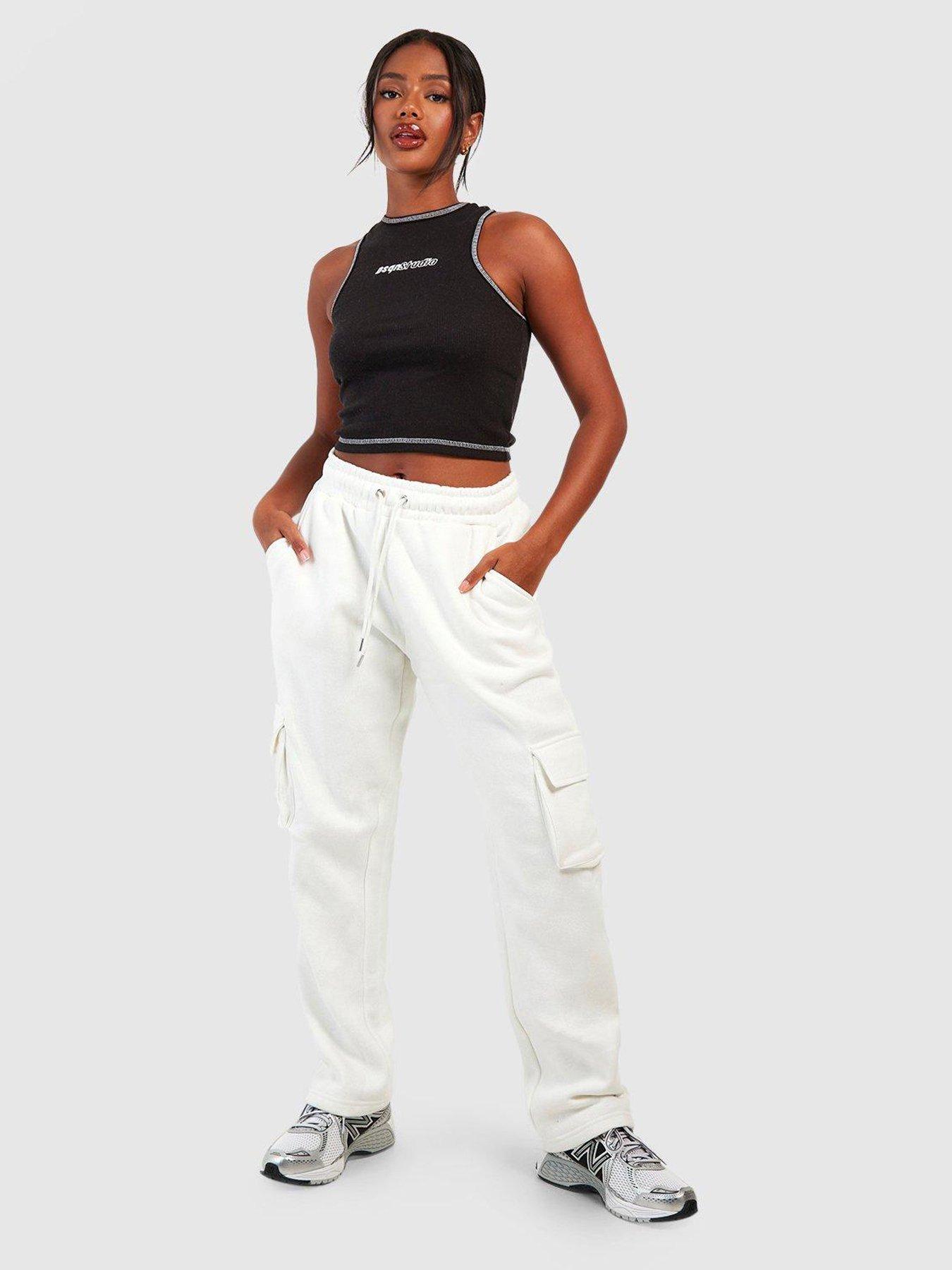 Boohoo Sally Slinky Wide Leg High Waisted Trousers, $26, BooHoo