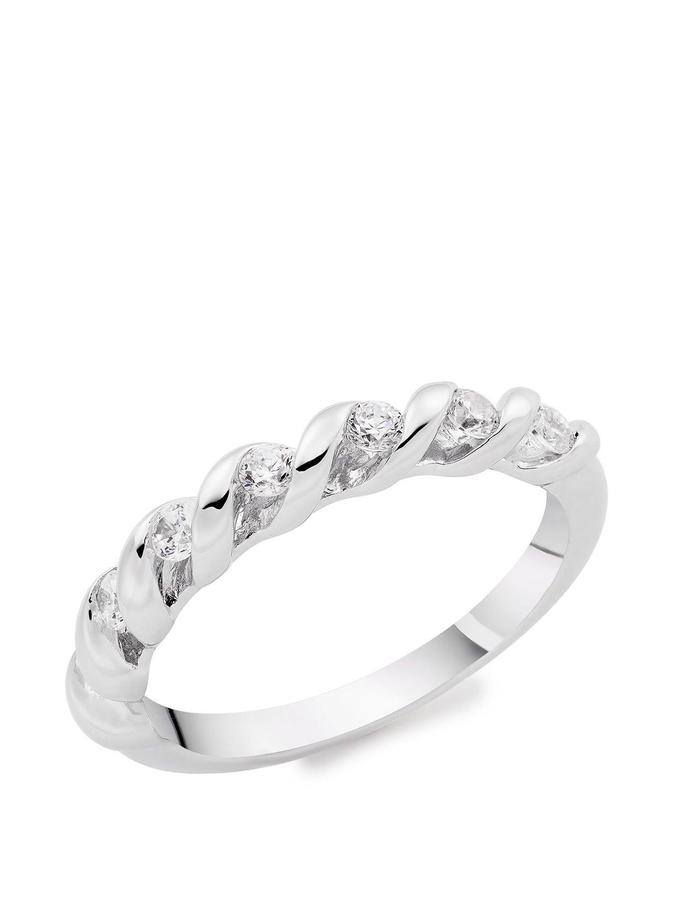 Beaverbrooks cubic on sale zirconia rings