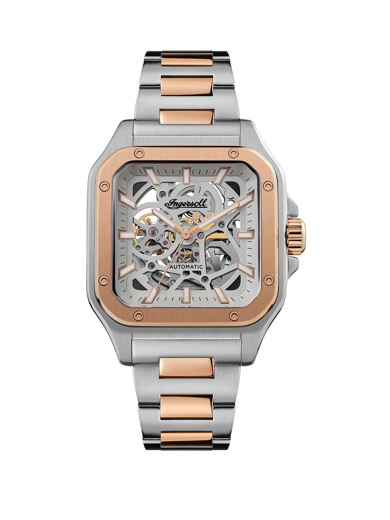 undefined 1892 The Ollie Automatic Mens Watch with Grey Dial and Two Tone Stainless Steel Bracelet - I14502
