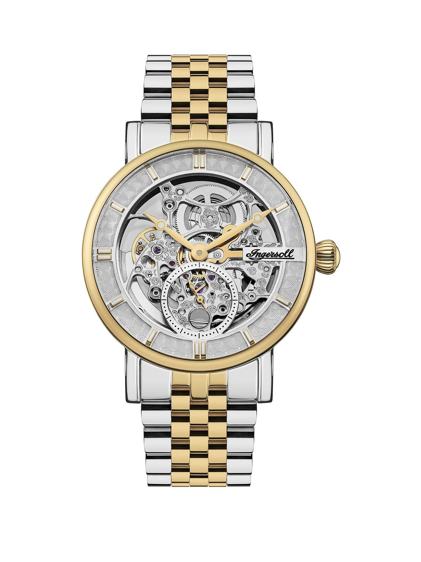 Ingersoll 1892 The Herald Automatic Mens Watch with Silver Dial
