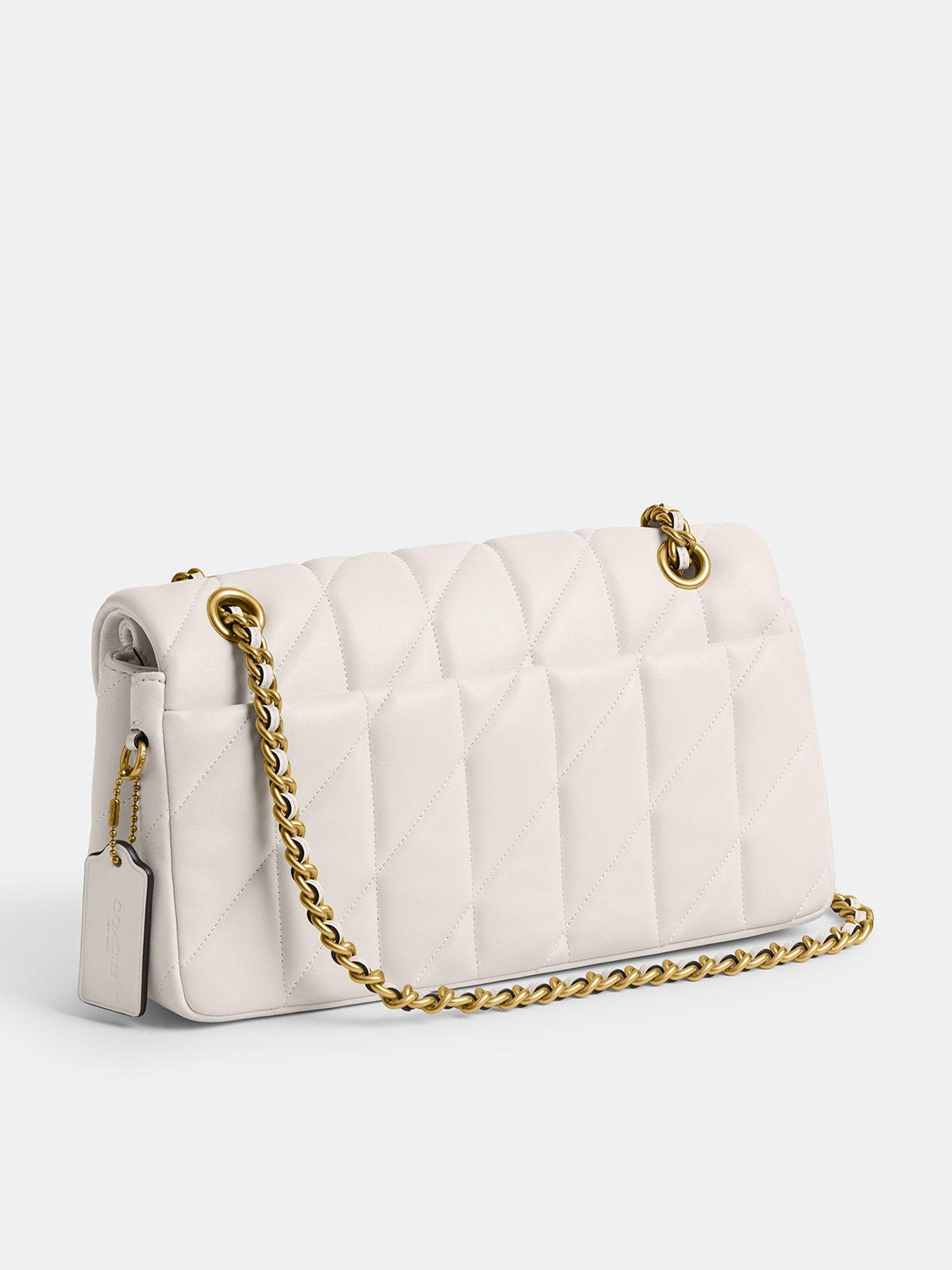 COACH Tabby 26 Quilted Shoulder Bag With Chain White Littlewoods