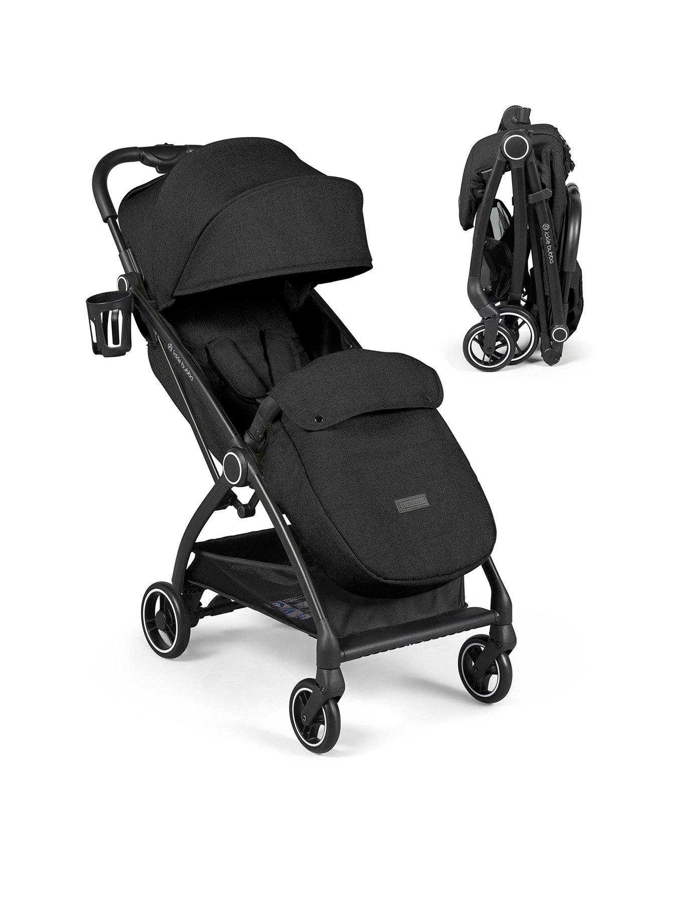 Ickle Bubba Aries Max Autofold Stroller - Black