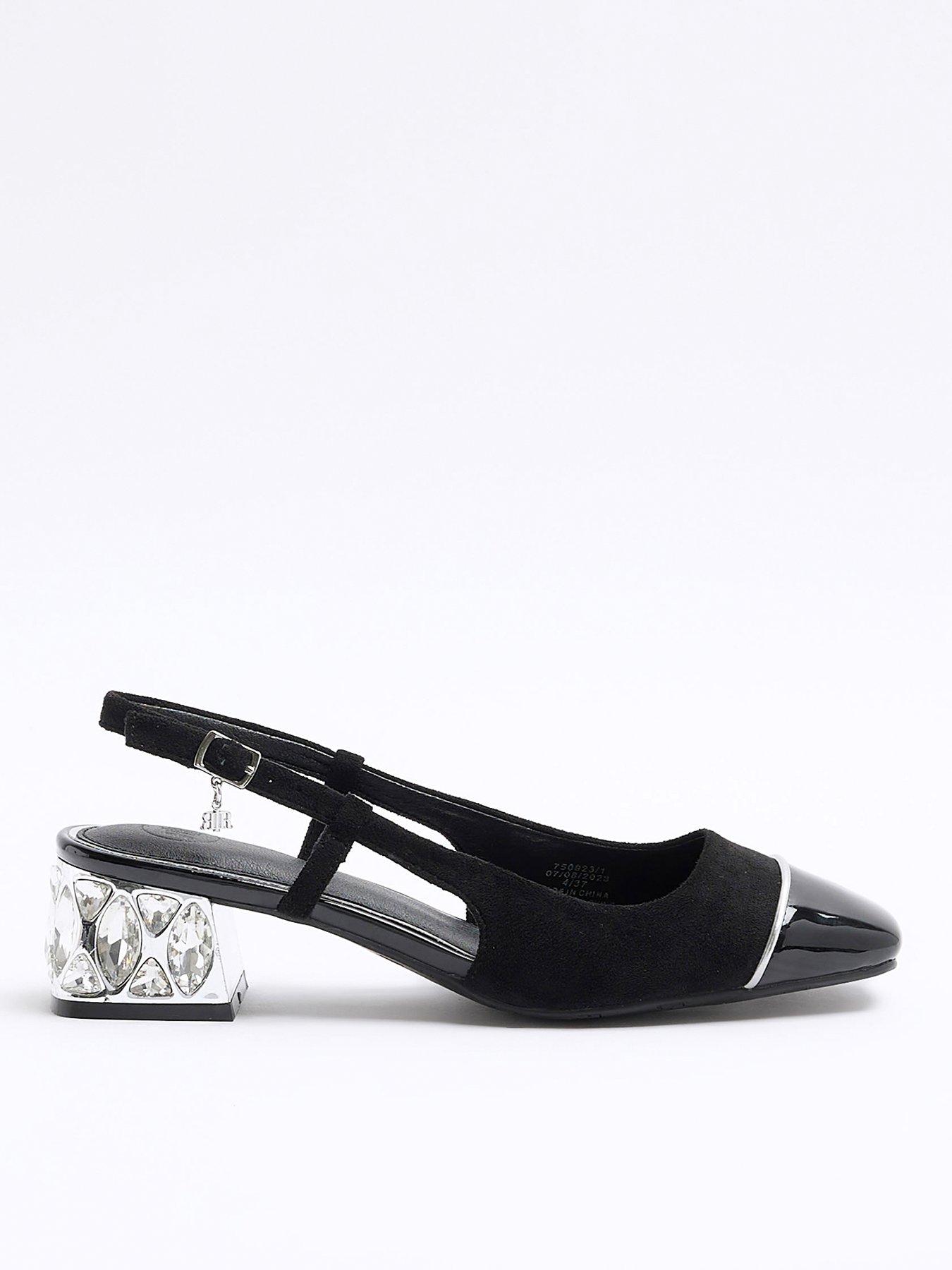 3.5 inch hotsell black block heels