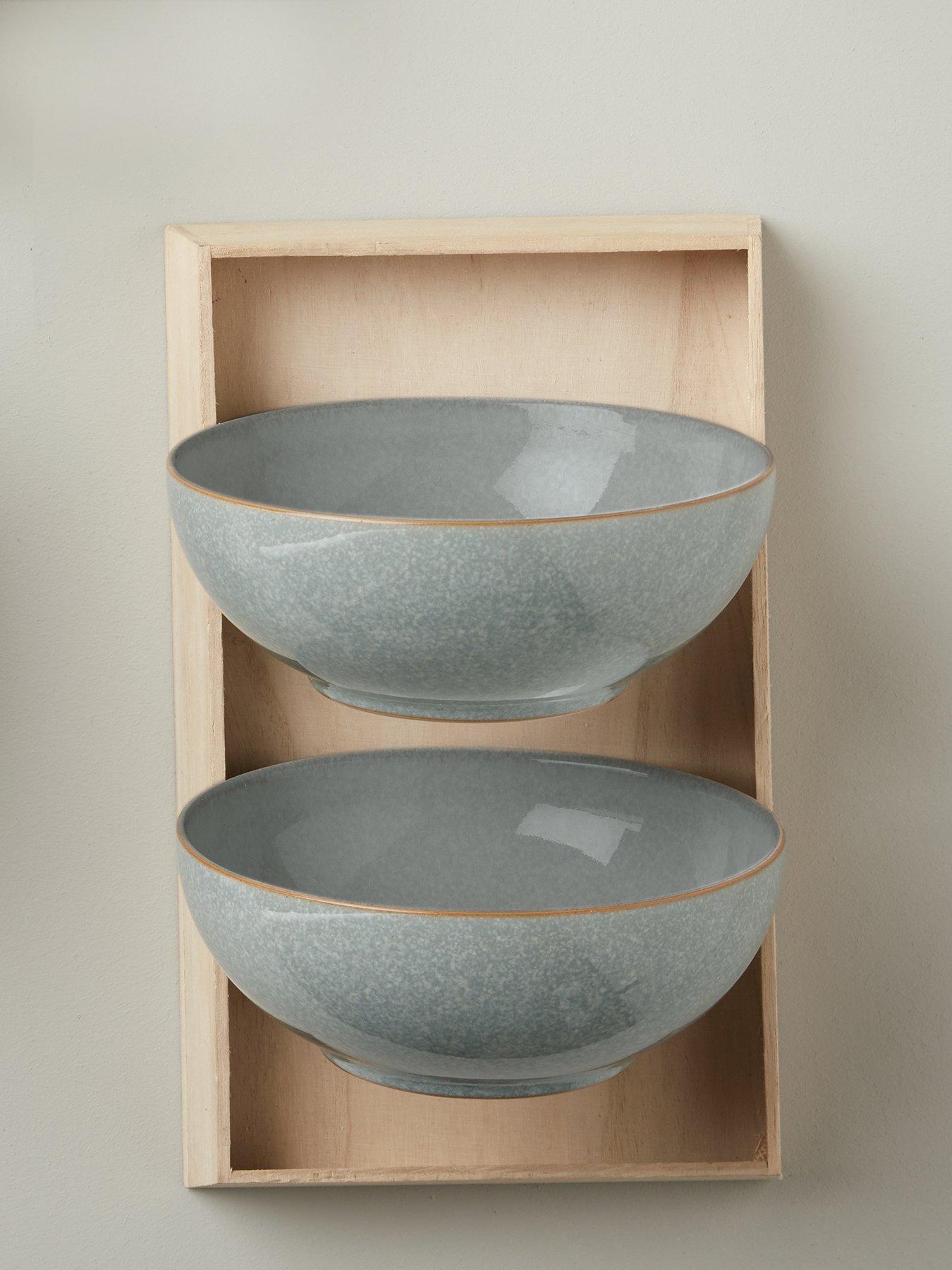  image of denby-elements-4-piece-coupe-bowl-set-ndash-light-grey