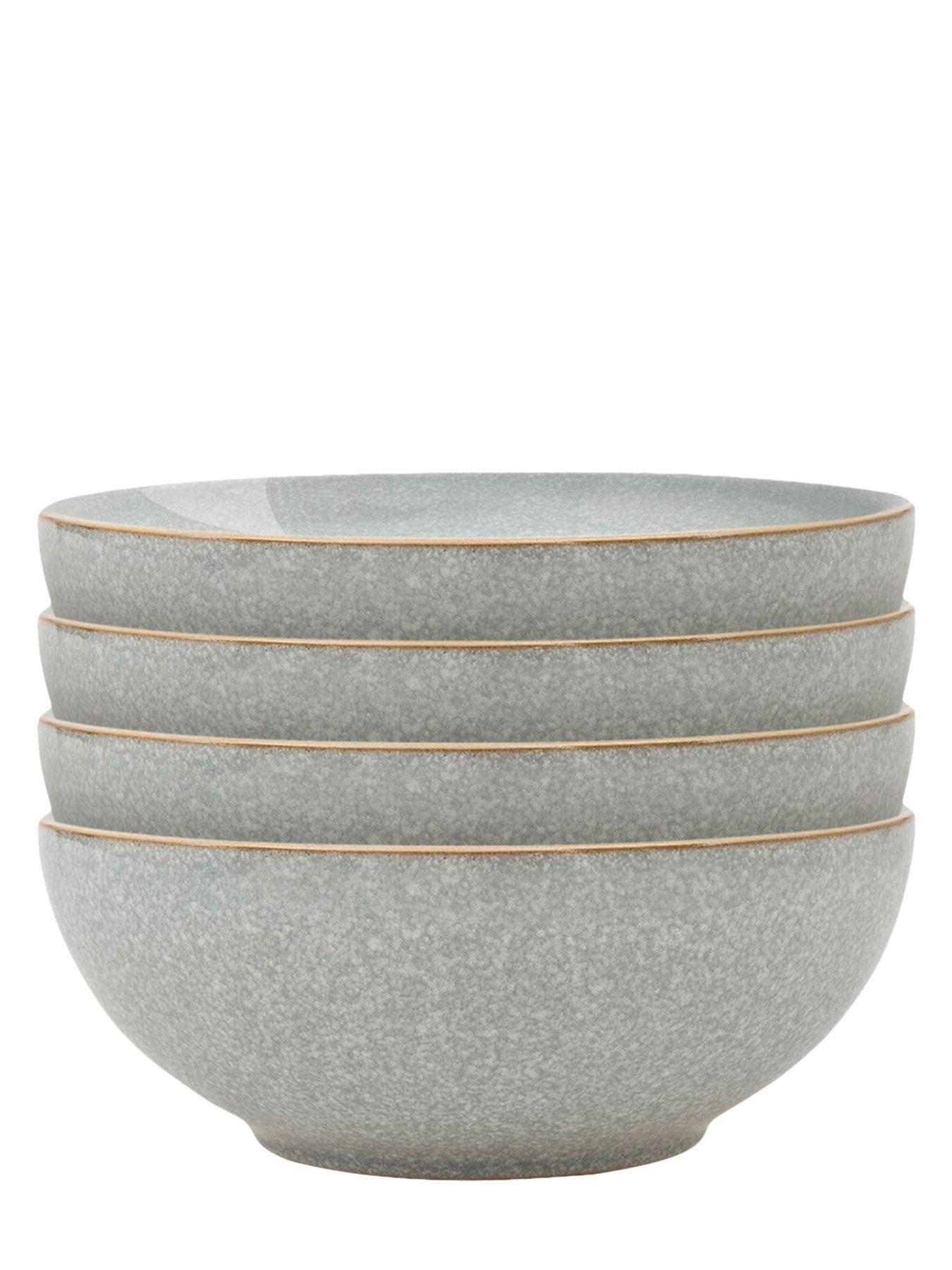  image of denby-elements-4-piece-coupe-bowl-set-ndash-light-grey