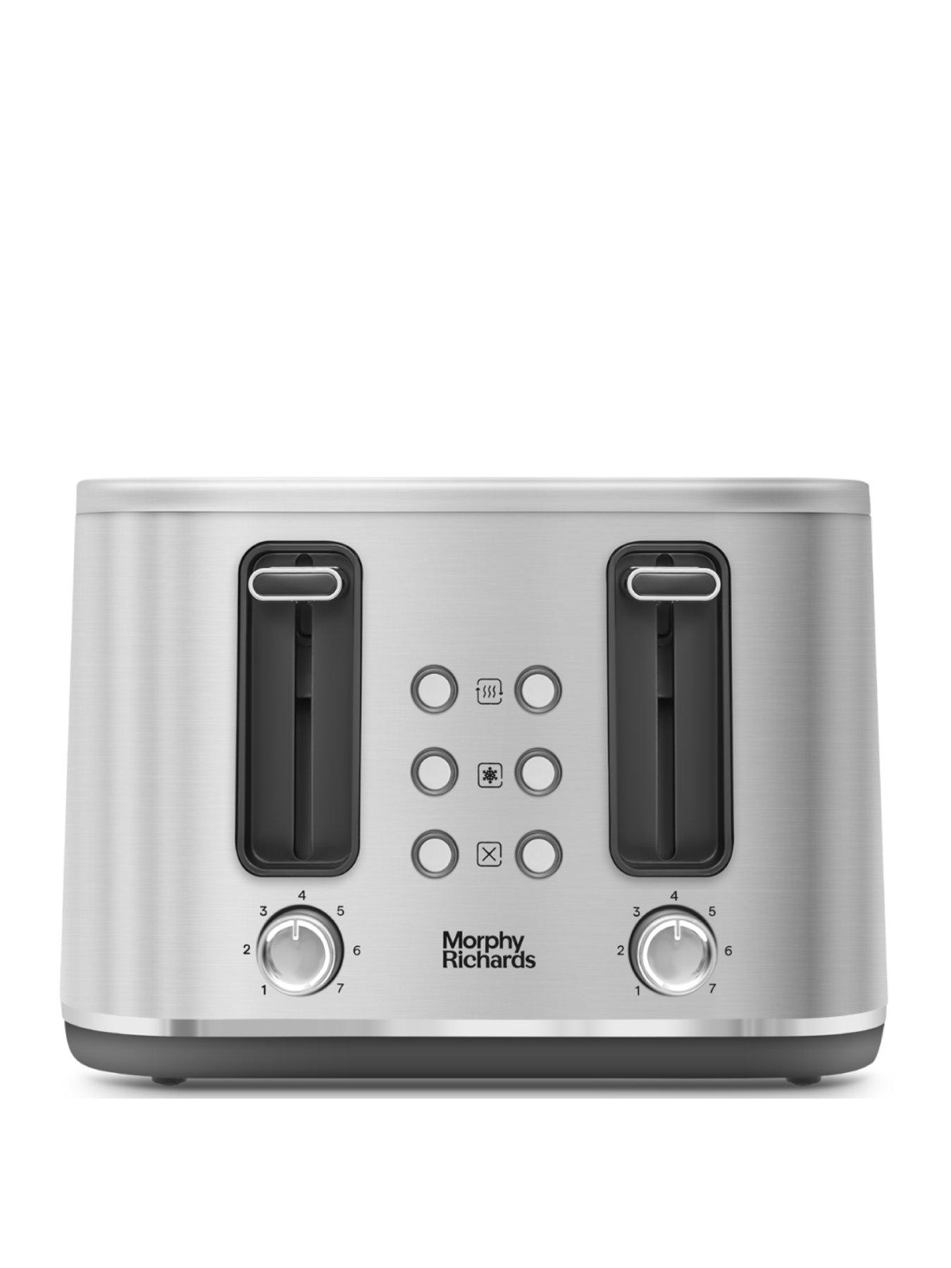 undefined Motive Brushed Steel 4-Slice Toaster - 242800