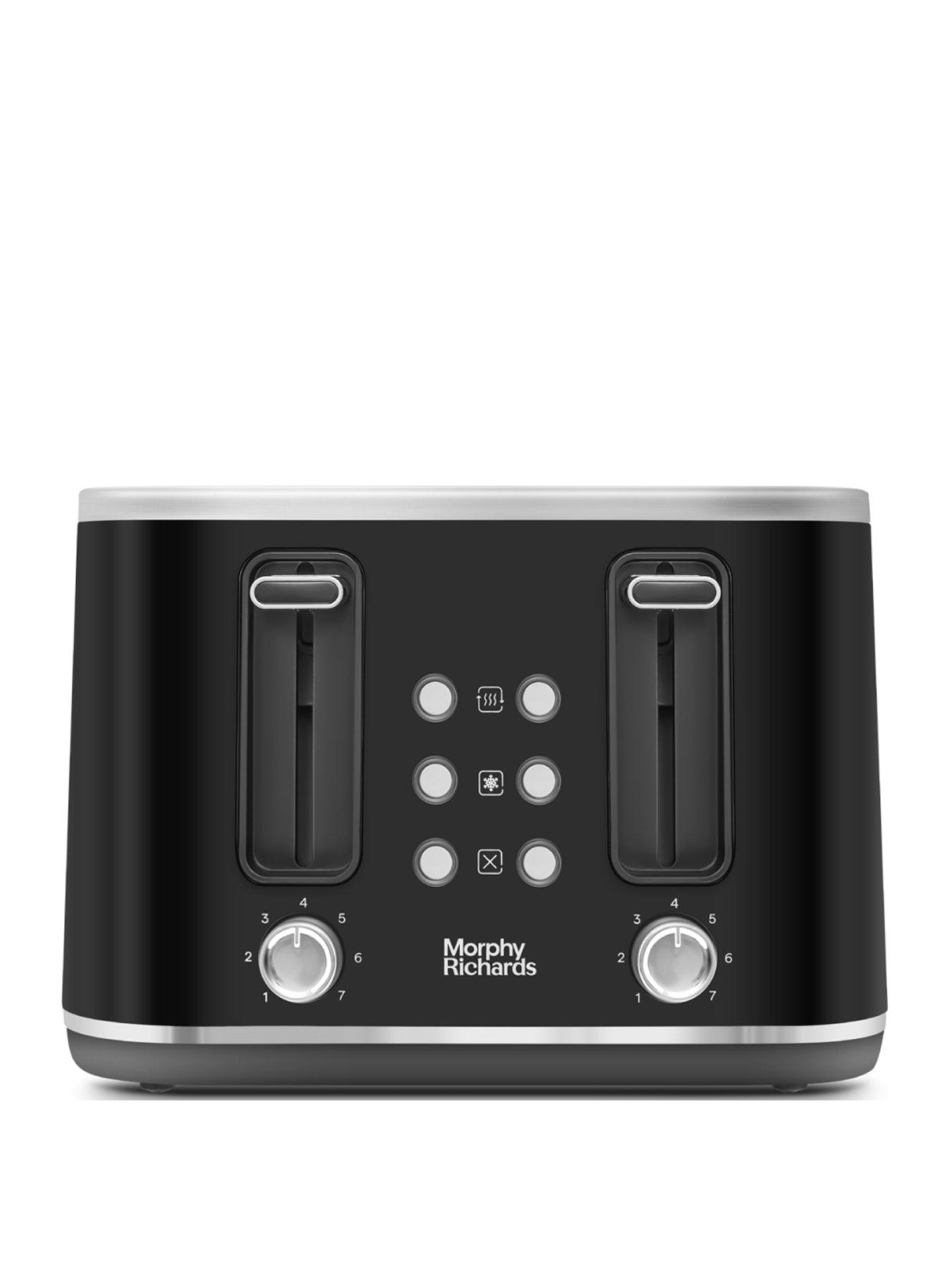 Morphy Richards Motive Black 4-Slice Toaster - 242801