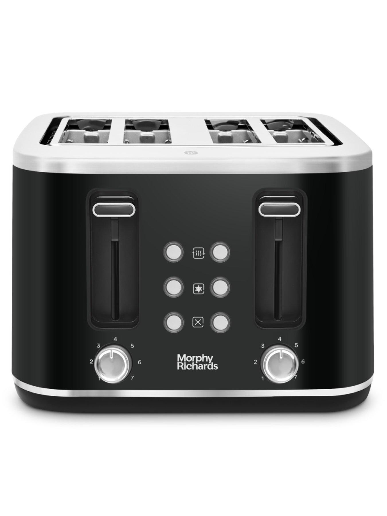  image of morphy-richards-motive-black-4-slice-toaster--nbsp242801
