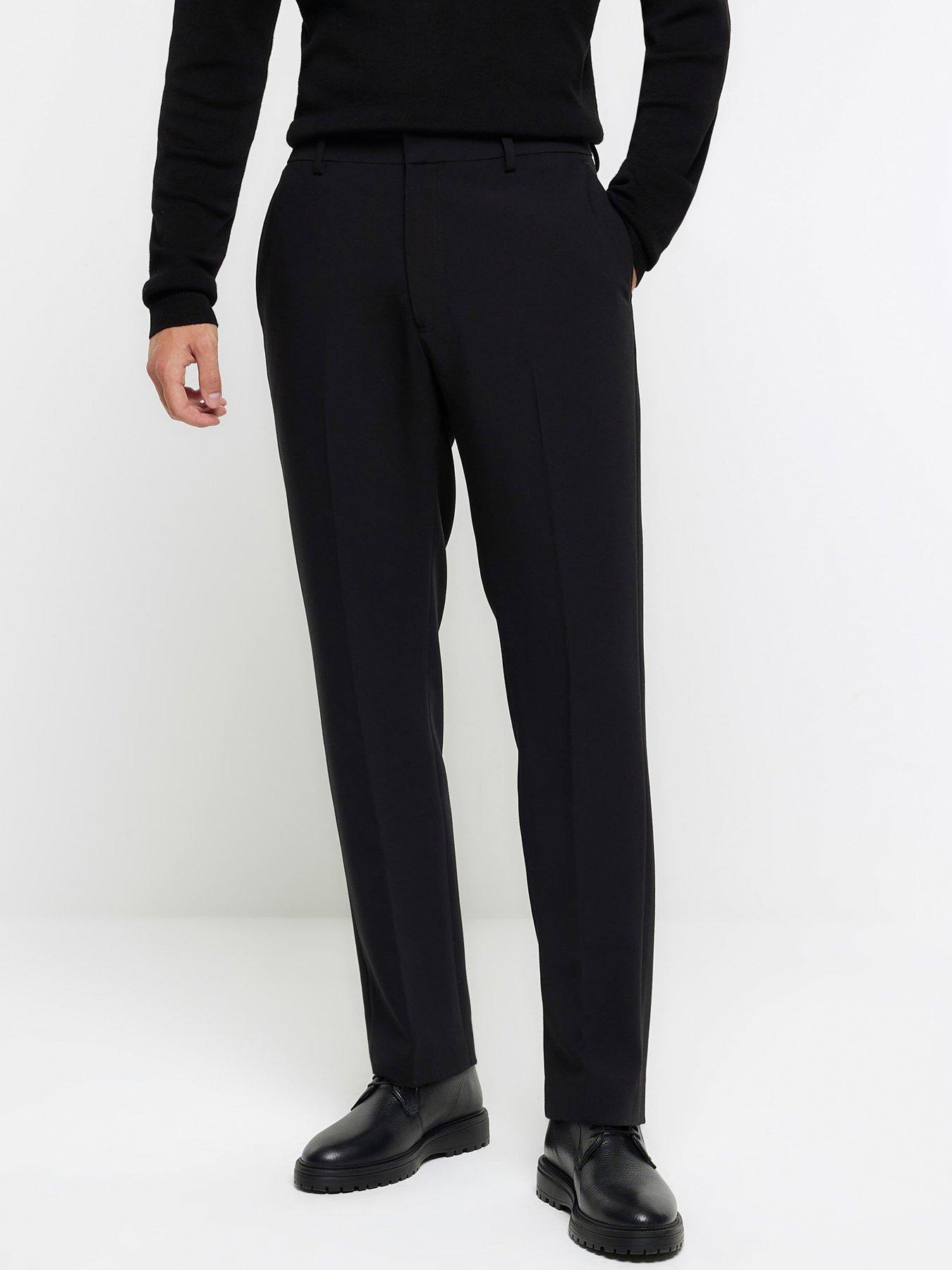 River Island Texture Ponte Trouser - Black | littlewoods.com