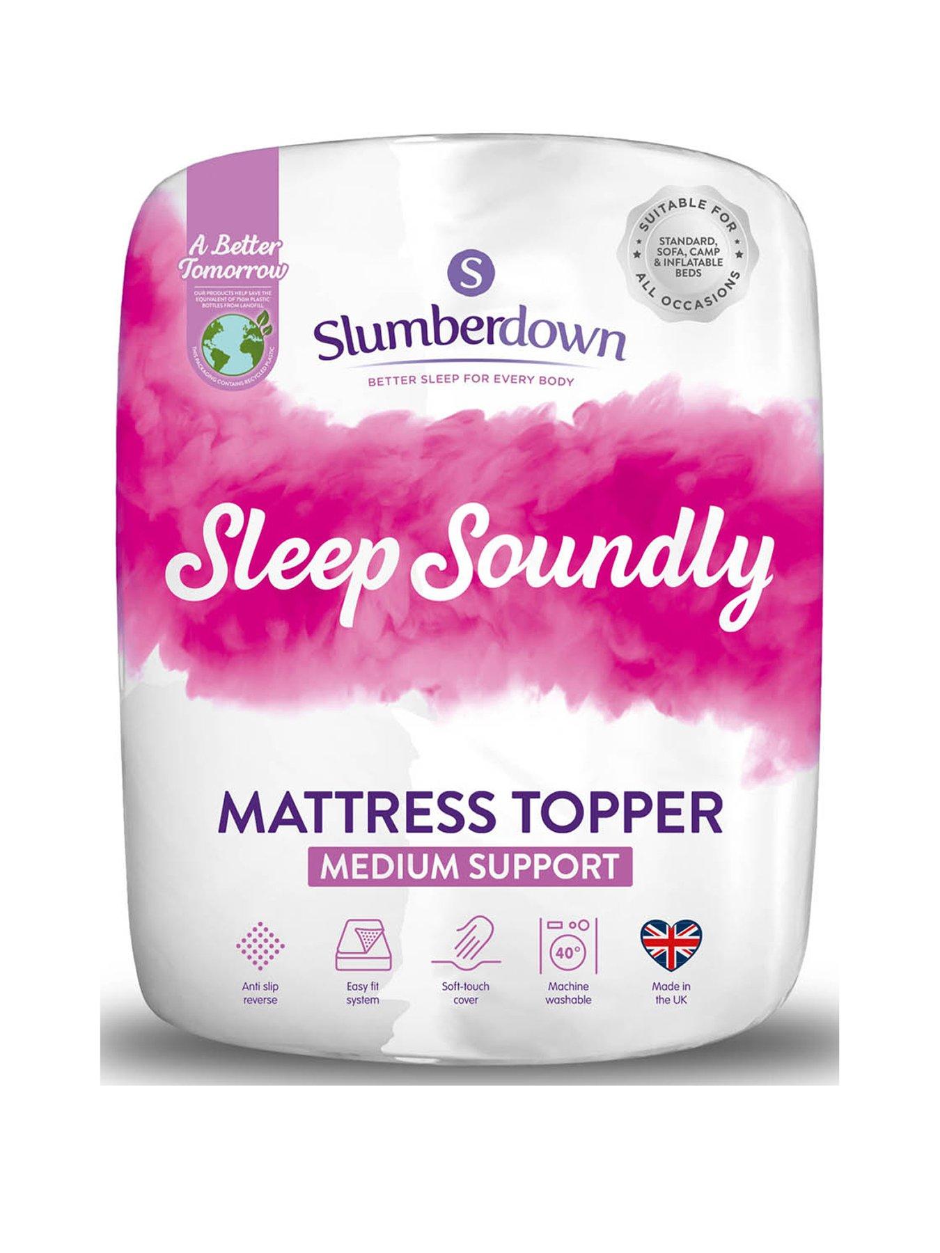 Slumberdown Sleep Soundly Mattress Topper White