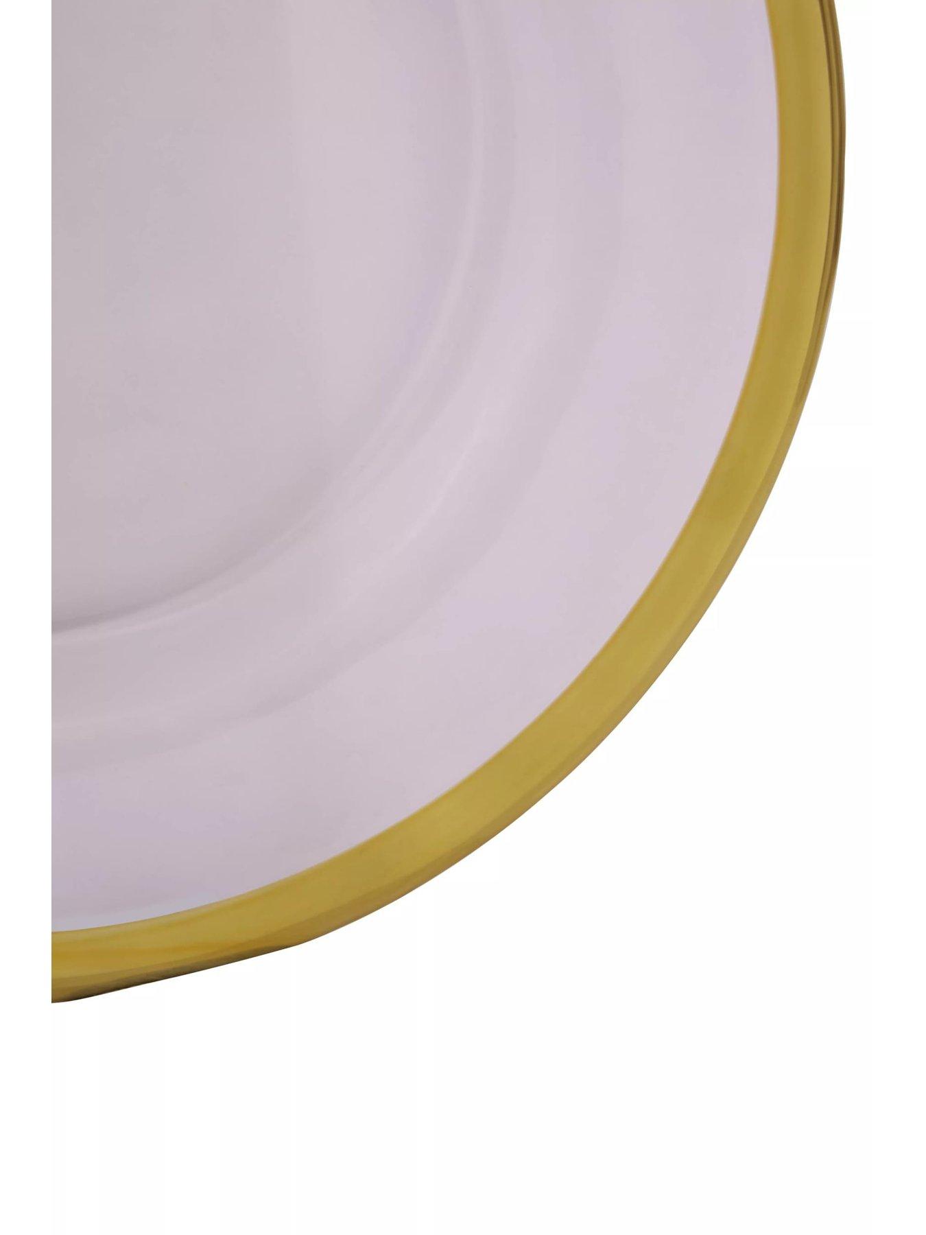  image of premier-housewares-ida-set-of-four-21-cm-glass-side-plates-with-gold-rim
