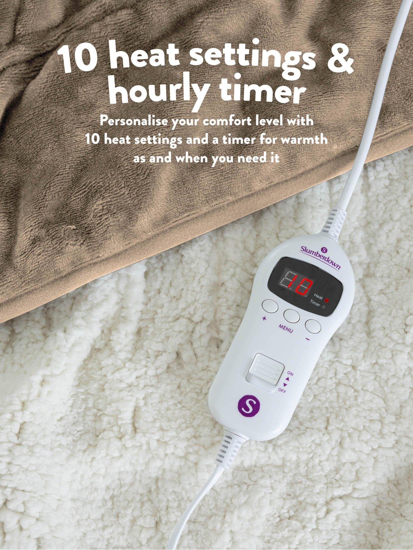  image of slumberdown-cosy-amp-snug-sherpa-fleece-heated-throw-natural